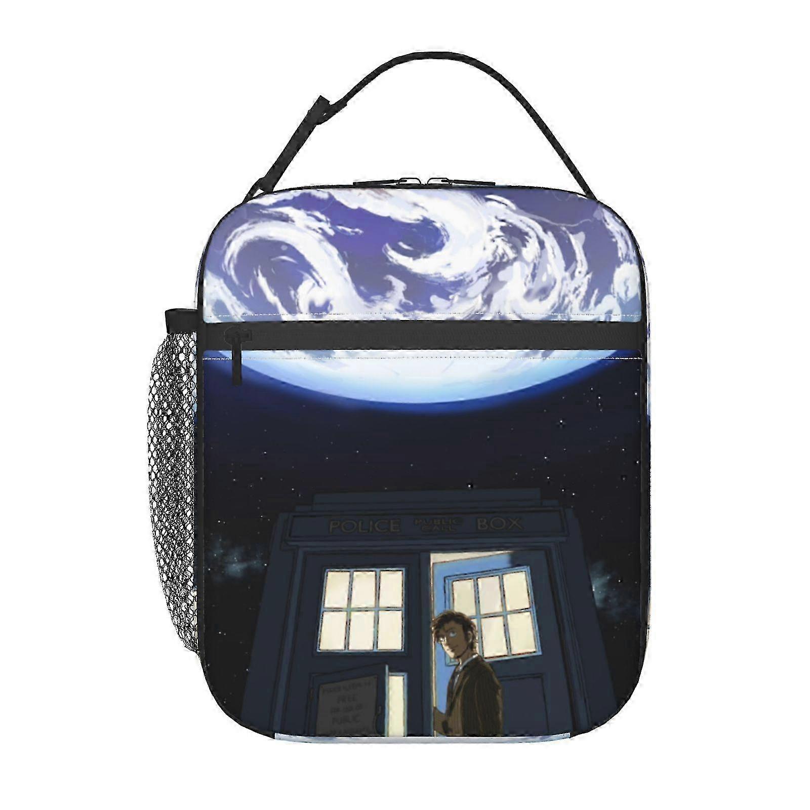 2025 f103 Doctor Who The Animated Series Lunch Bag with USB Heating Function, 3-Temperature Settings, Electric Lunch Box Companion c103
