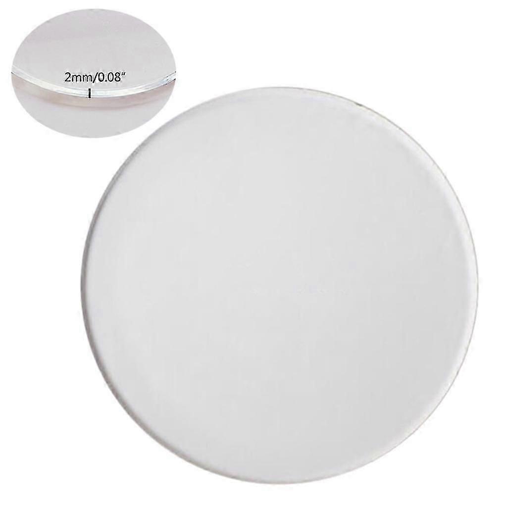 Sfondo acrilico rotondo Foglio di plexiglass Disco rotondo per torta Foglio acrilico trasparente