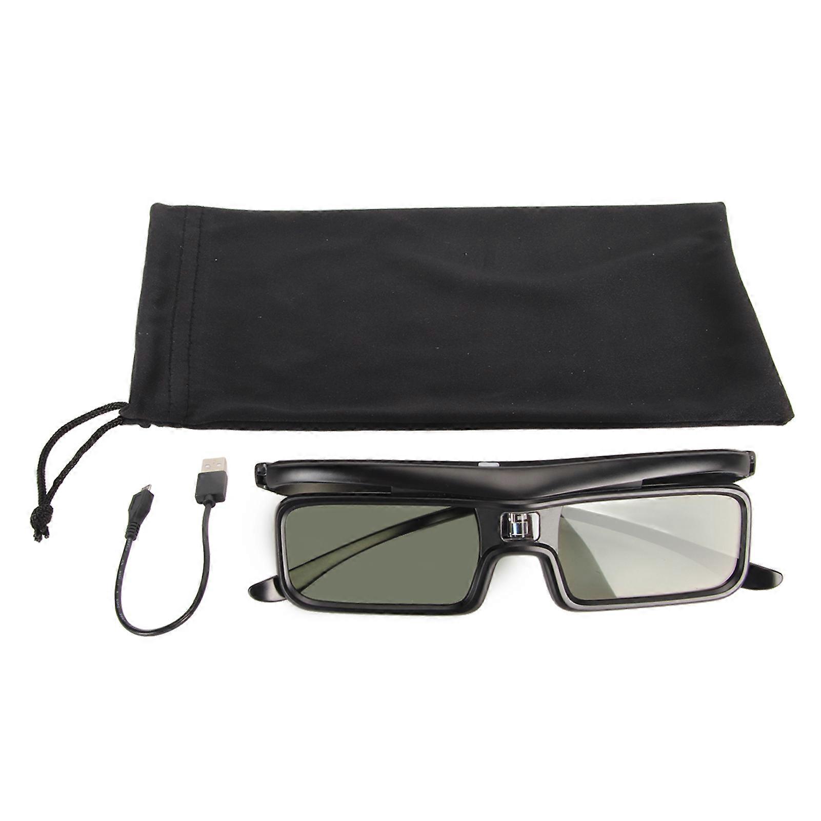 Lunettes 3D à obturateur actif, rafraîchissement 144 Hz, rechargeables, pour projecteur 3D DLP LINK