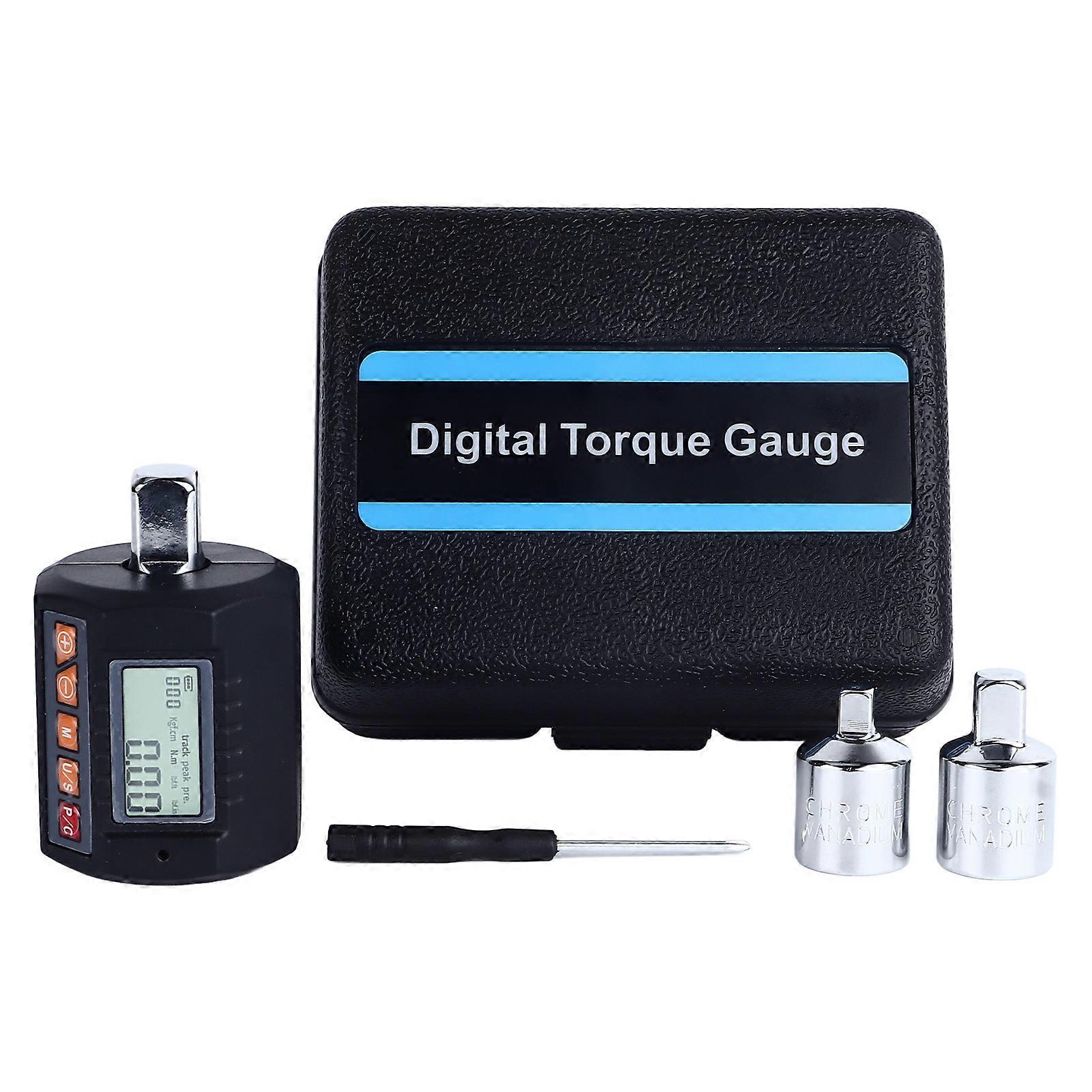 Digital Torque Gauge 1/2 Wrench Adapter Tester 4 Units 135Nm for Automotive Bicycle DIY Home Repairs