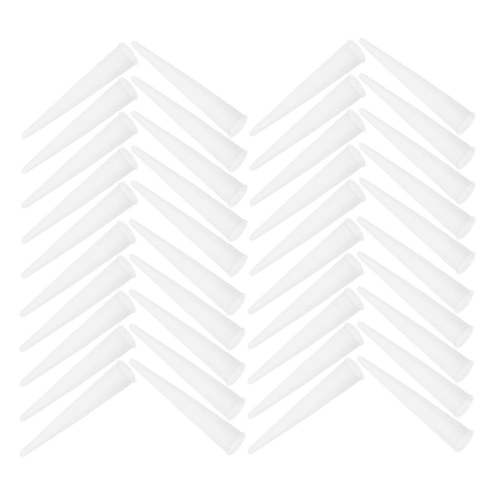 60pcs Reusable Thickened Caulking Nozzles for Precise Adhesive Application – Compatible with Various Sealants, Ideal for External Wall Finishing Tools