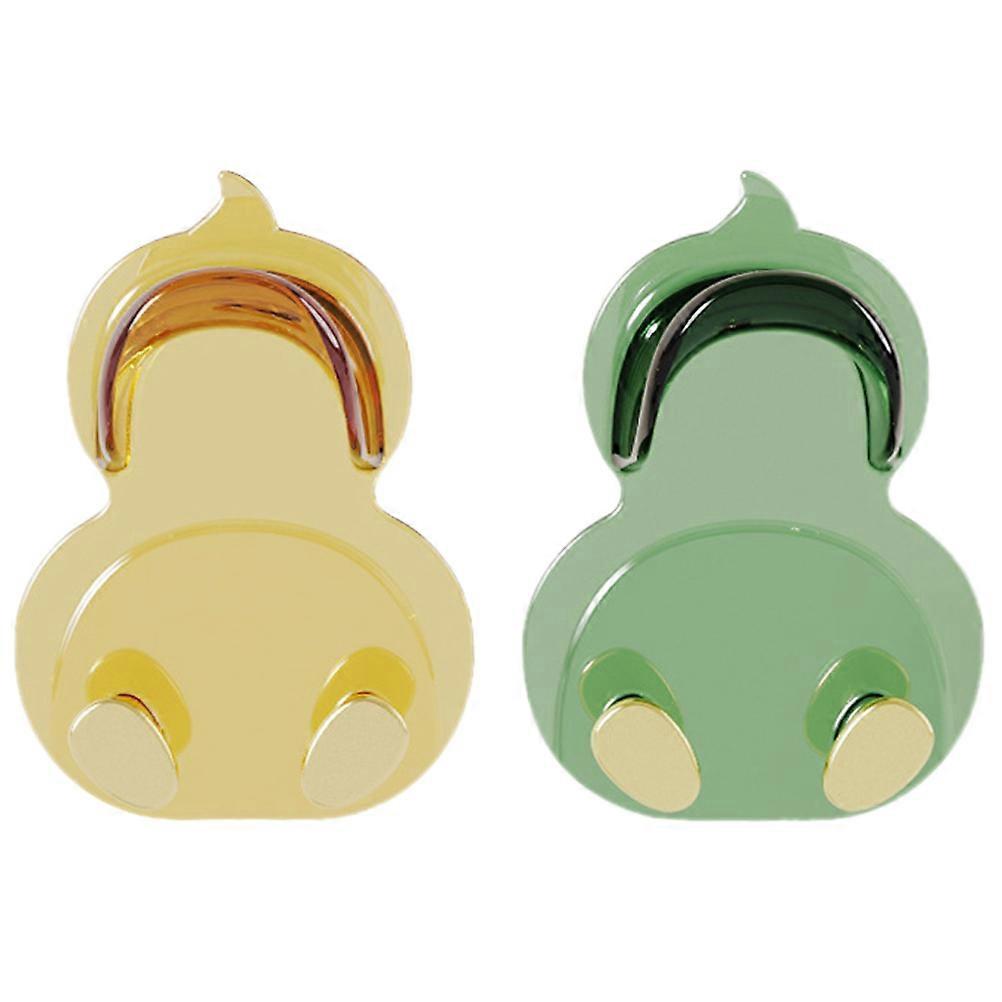 Cartoon Duck Wall Hooks Adhesive Storage Organizer for Home Office Bathroom – Easy Install No Drill Decorative Hangers for Coats Towels and