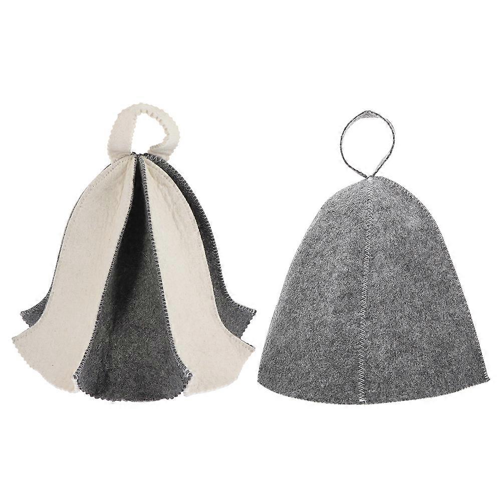 It seems like you're referencing a product listing for **sauna hats** made from thick felt material. These are commonly used in saunas to protect the