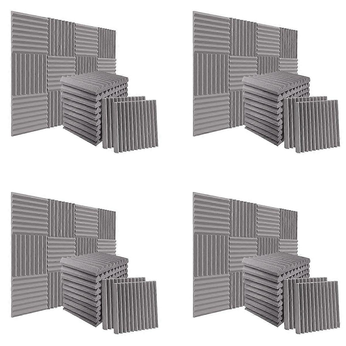 96Pack 1 Inch X 12 Inch X12 Inch Soundproof Foam Panels Sound Absorbing Insulation for Recording Stu