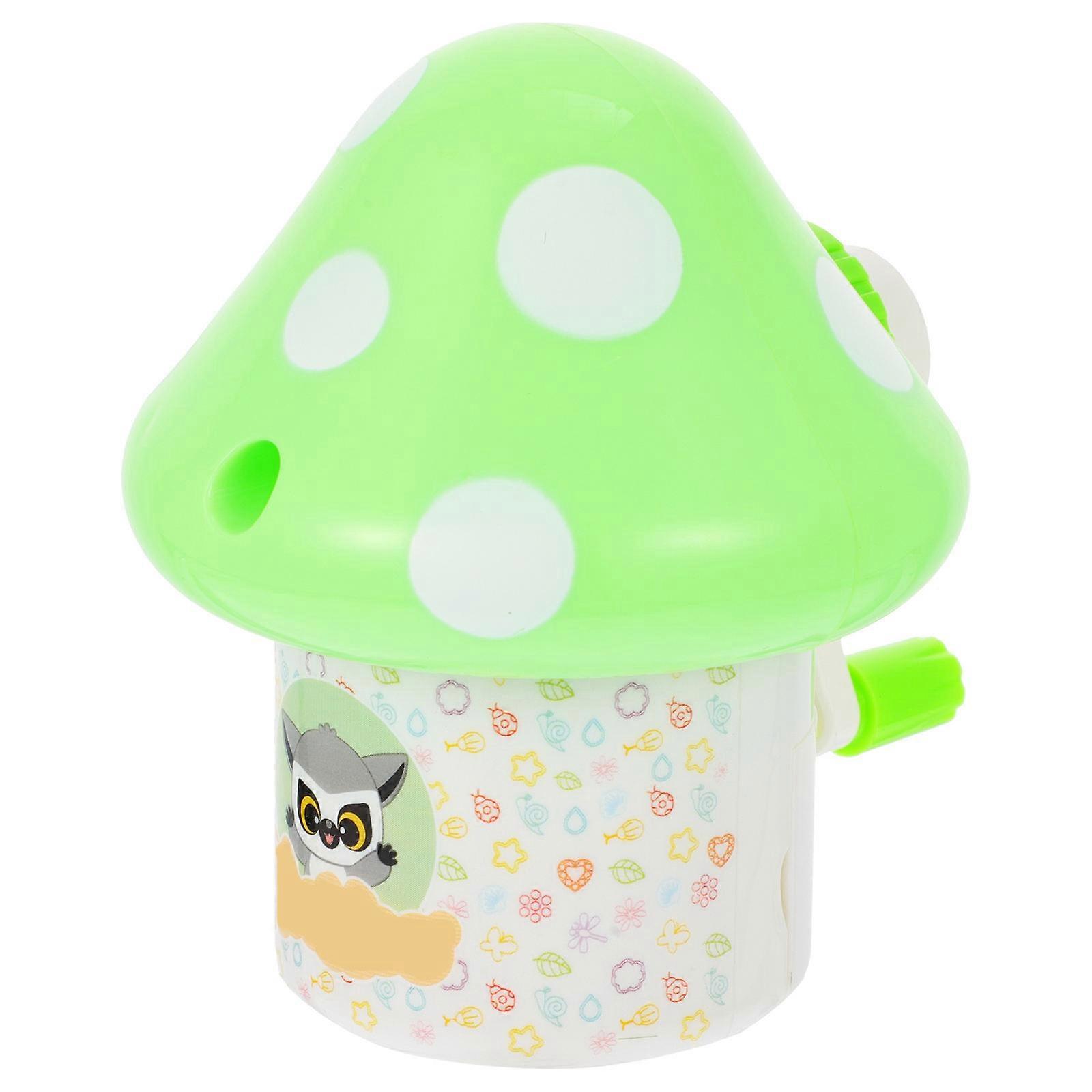 Kids Sharpener Cartoon Mushroom Shaped Pencil Sharpener School present Prize Green 7x7x8cm Pencil Sharpening 1Pack