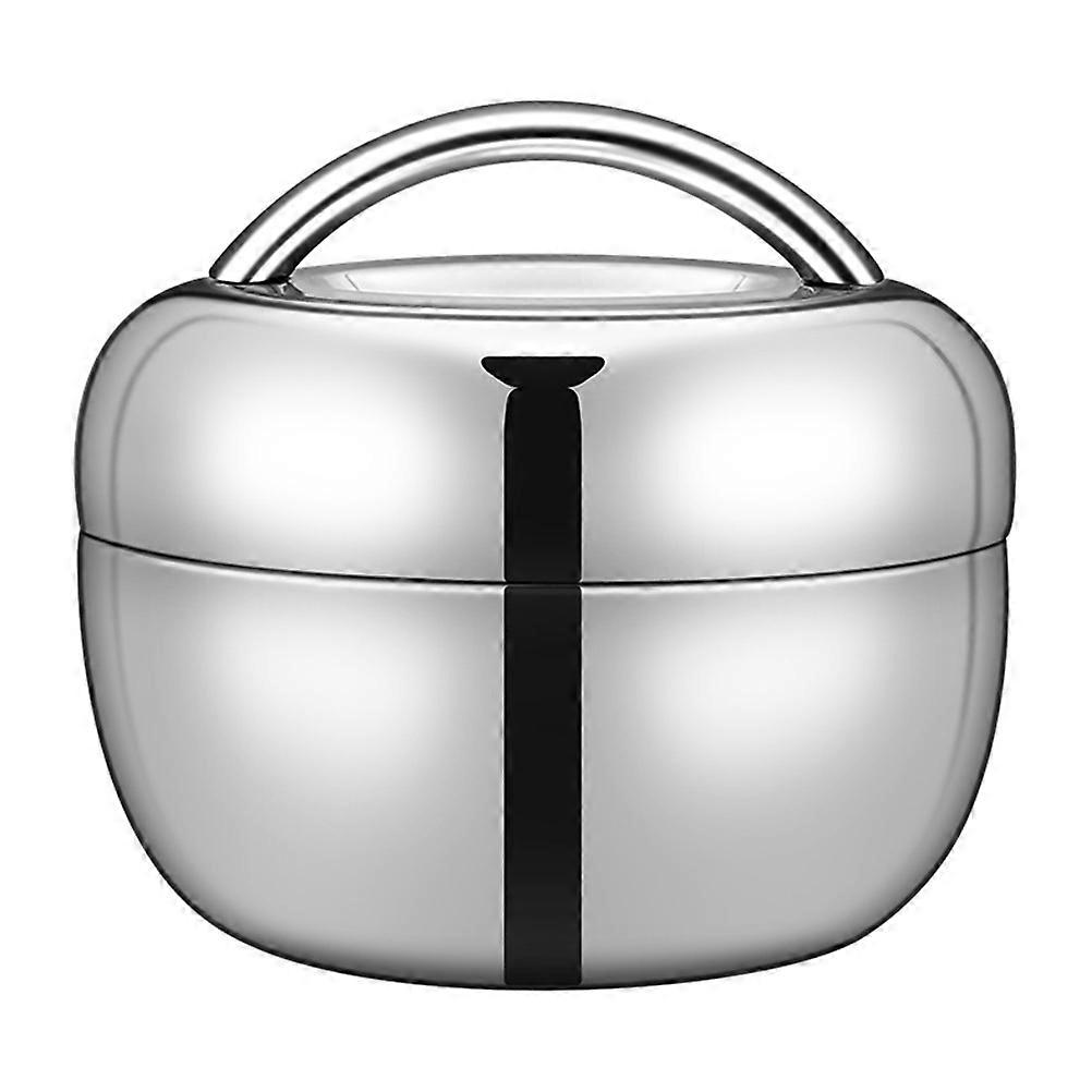 Stainless Steel Food Box Double-layer Lunchbox Portable Students School Use 1Pack