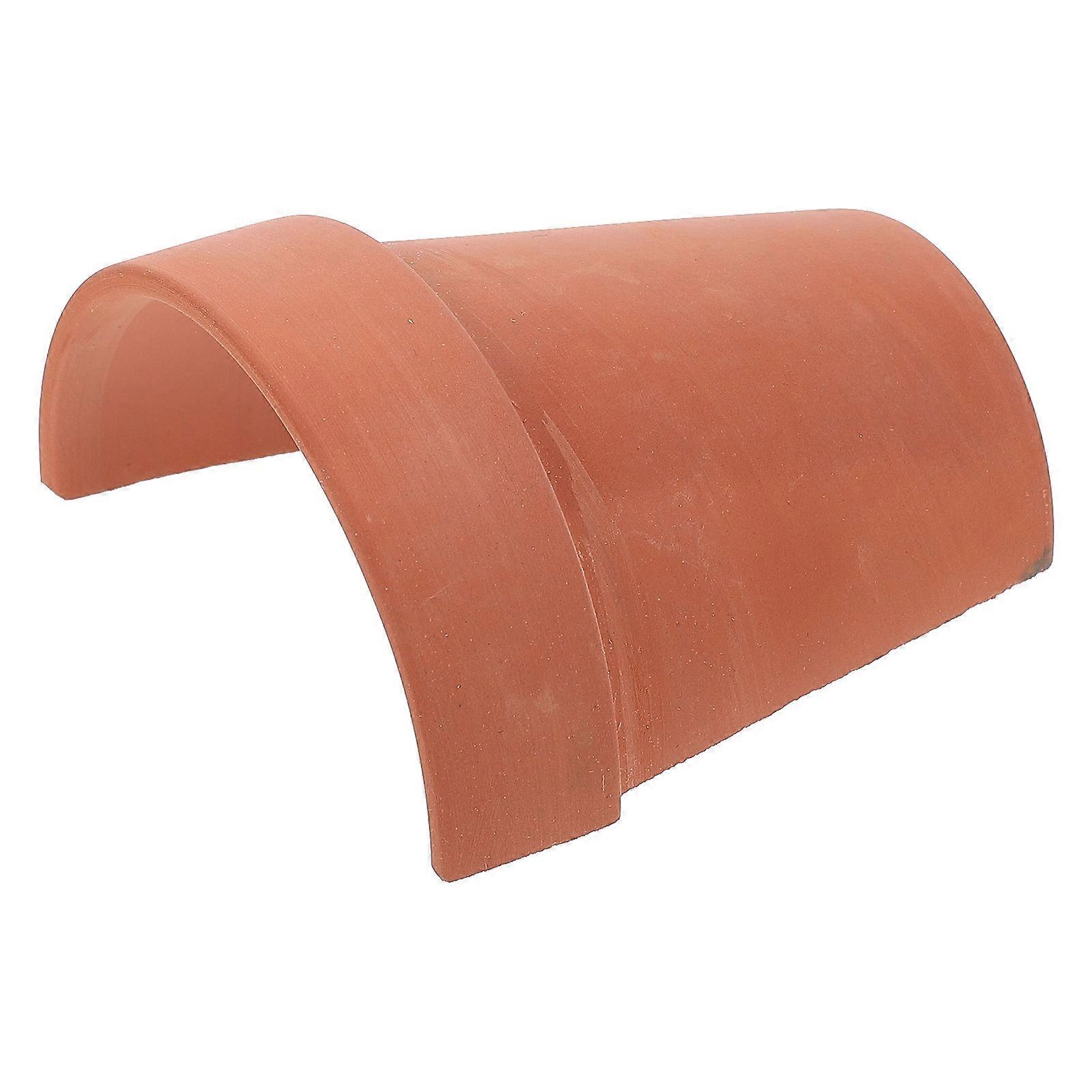 Reptile Habitat Turtle Basking Platform Reptile Tank Decoration Brown 10.00X10.00X5.00CM 1Pcs