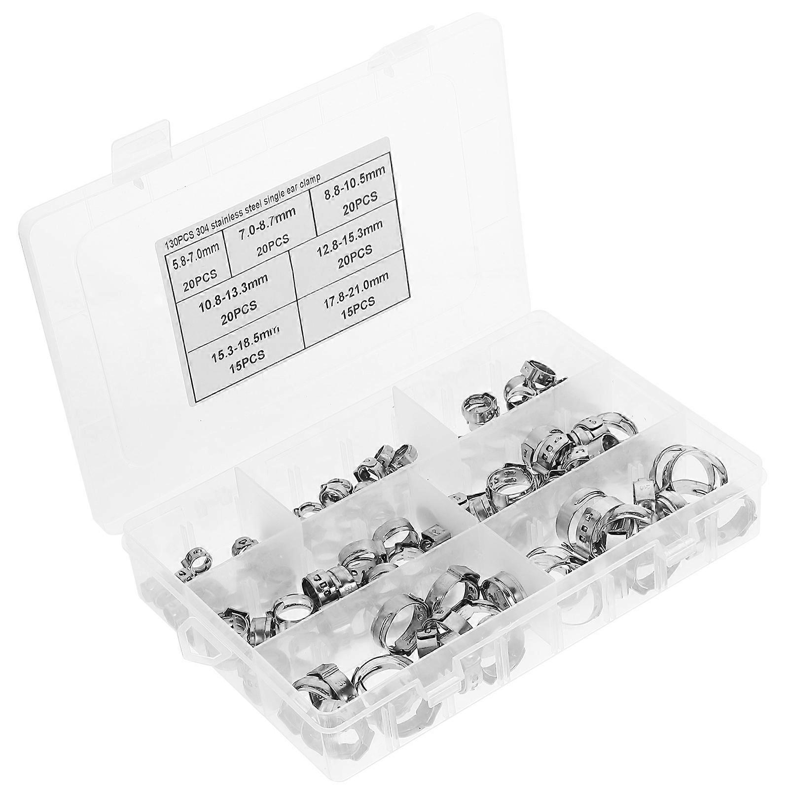 Automotive Hose Clamps Hose Fixed Clamps Easy Removal For Handymen Diy Enthusiasts 1Set