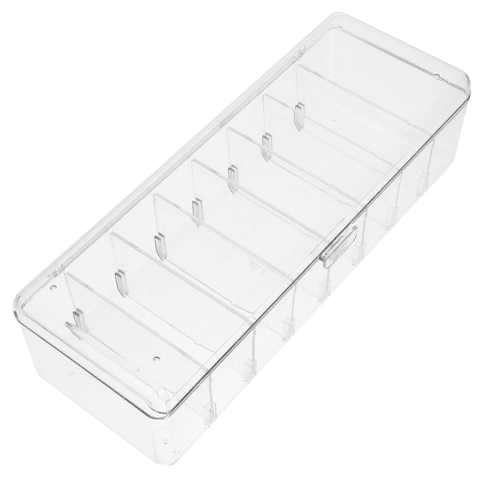 Power Cord Organizer Box Cable Storage Case with Lid and Detachable Dividers for General Users in Office and Home 1Pcs