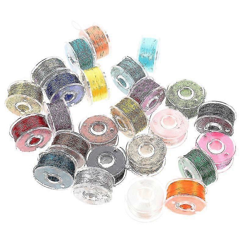 25 stk broderitråder, syutstyr, håndverksmaterialer