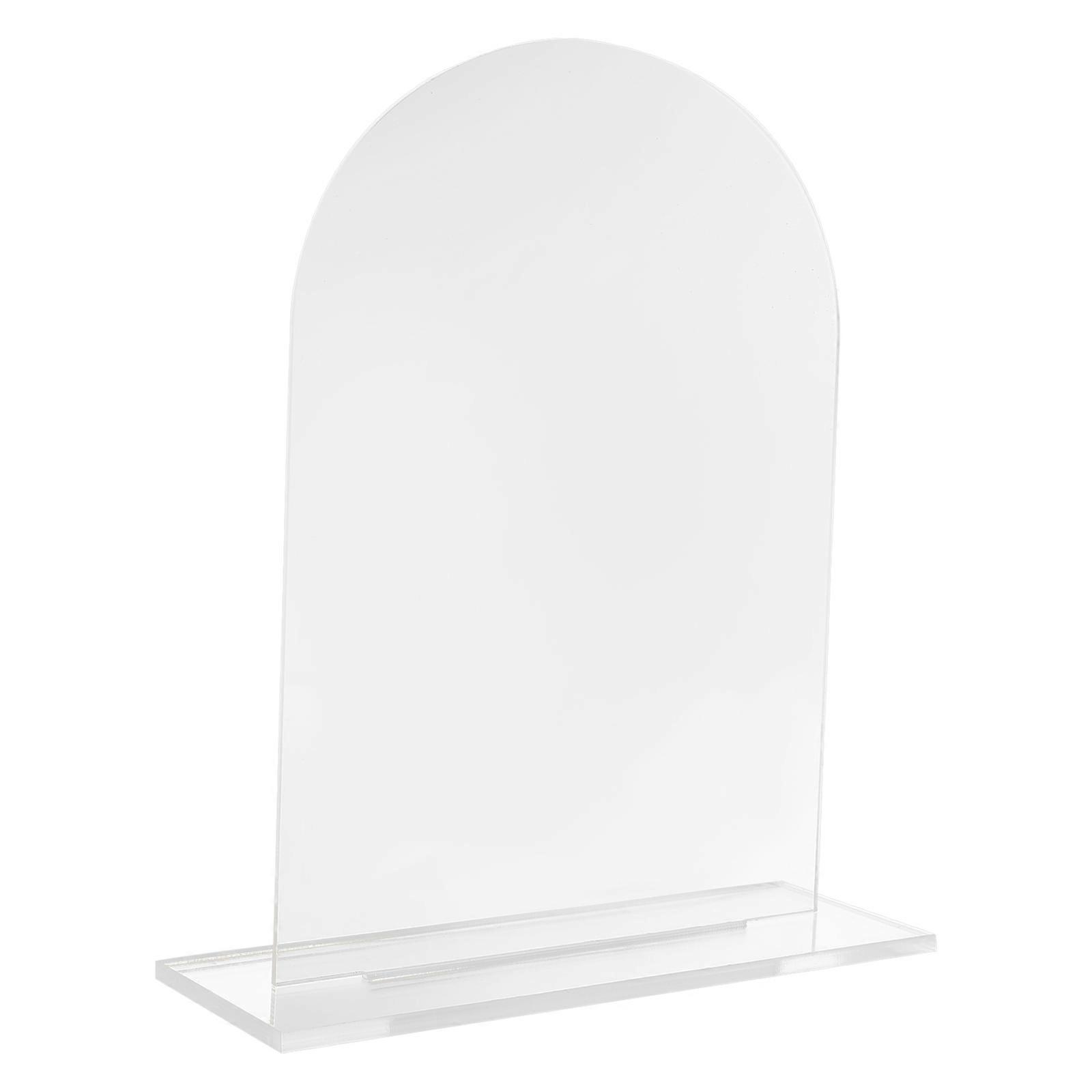 a refined and creative product description for your **5pcs Blank Acrylic Wedding Place Cards with Base**, ideal for use in product listings,