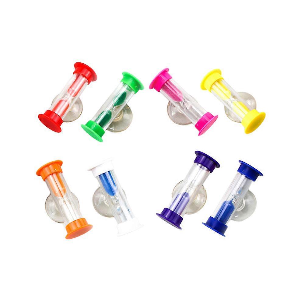 Kids Timer Visual Hourglass Toothbrushing Timer Timekeeping Bathroom Use 8Pcs