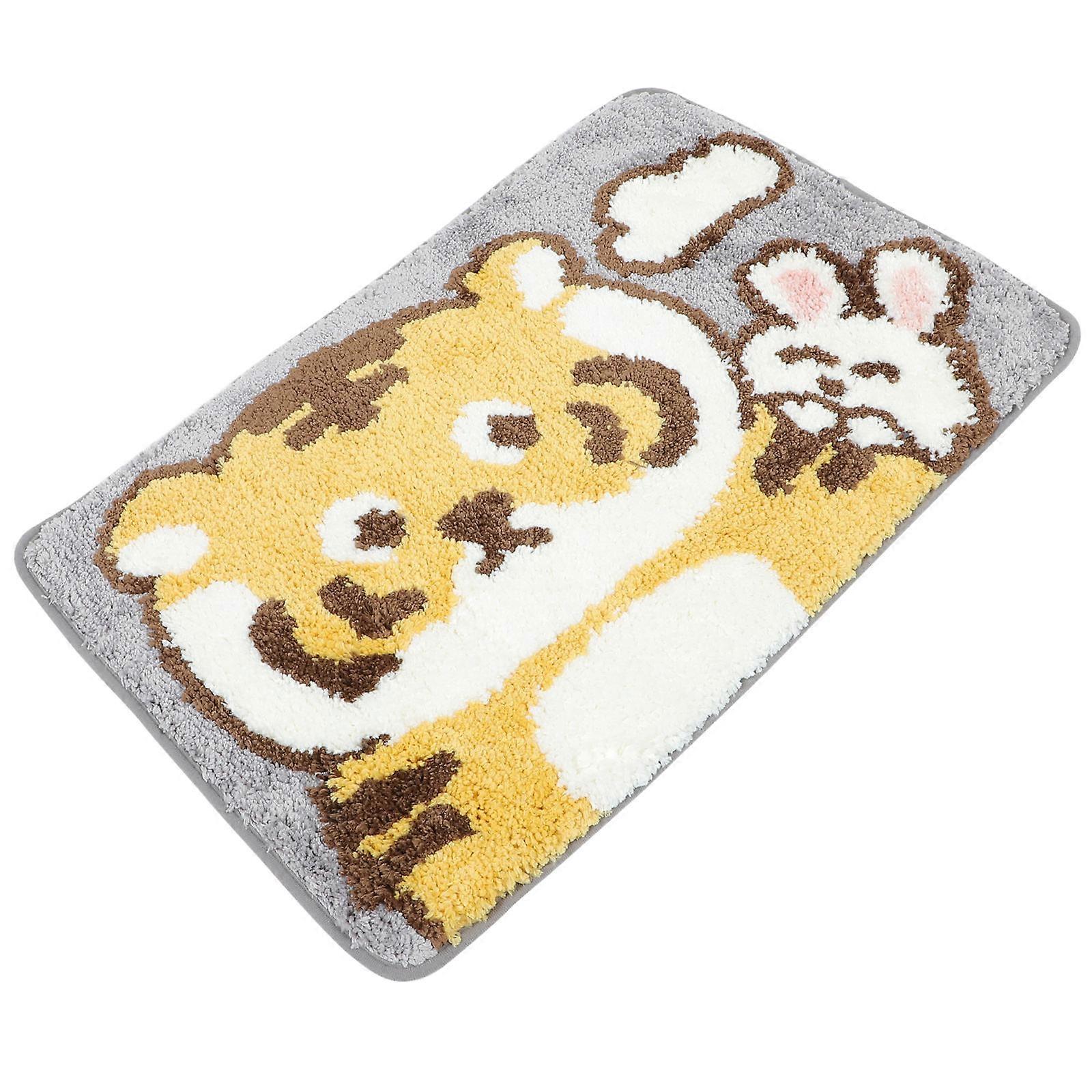 Floor Pad Cartoon Tiger Floor Mat Kitchen 1Set