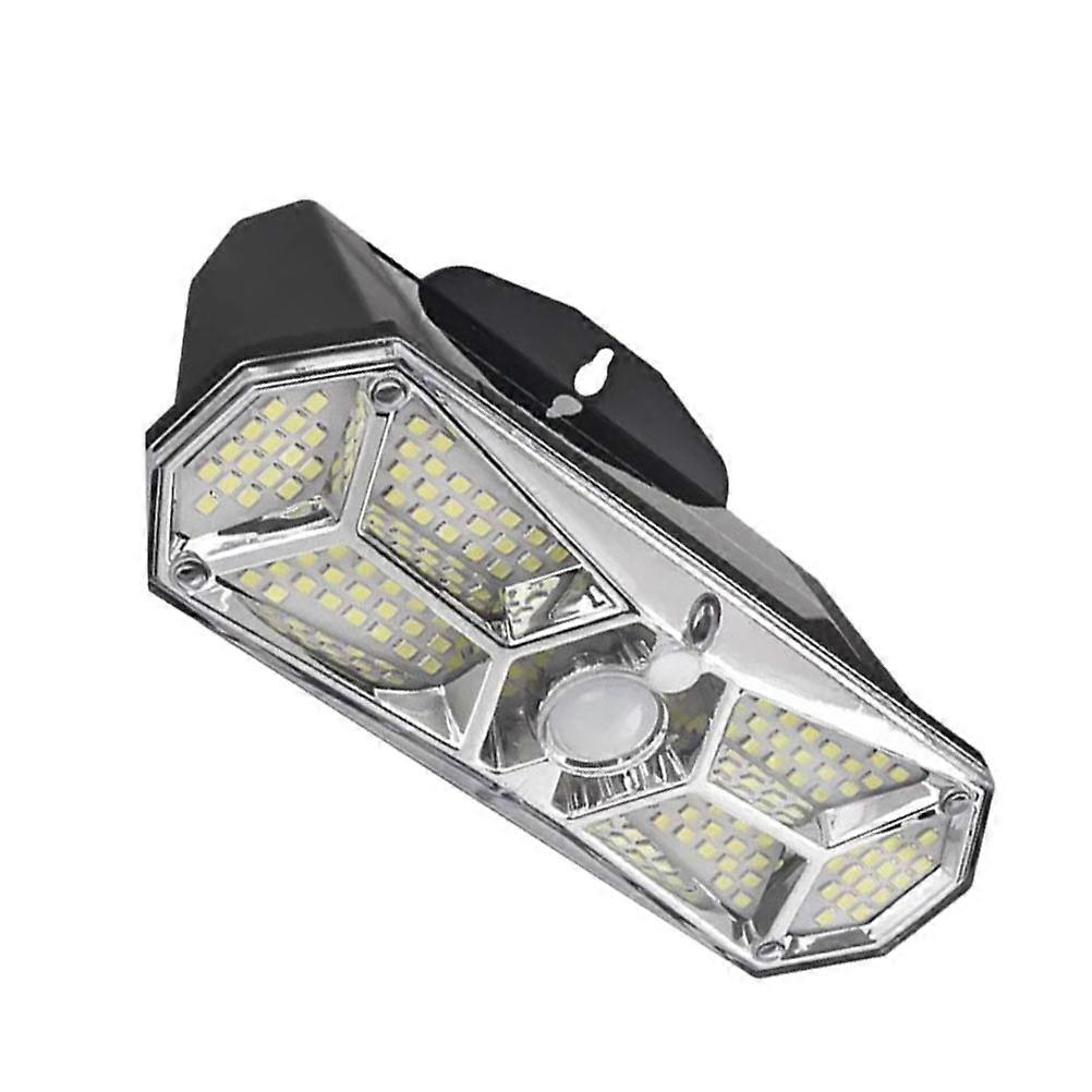 Induction Wall Light Solar Lights Outdoor Waterproof Polysilicon Solar Panel 18x8cm 1Set