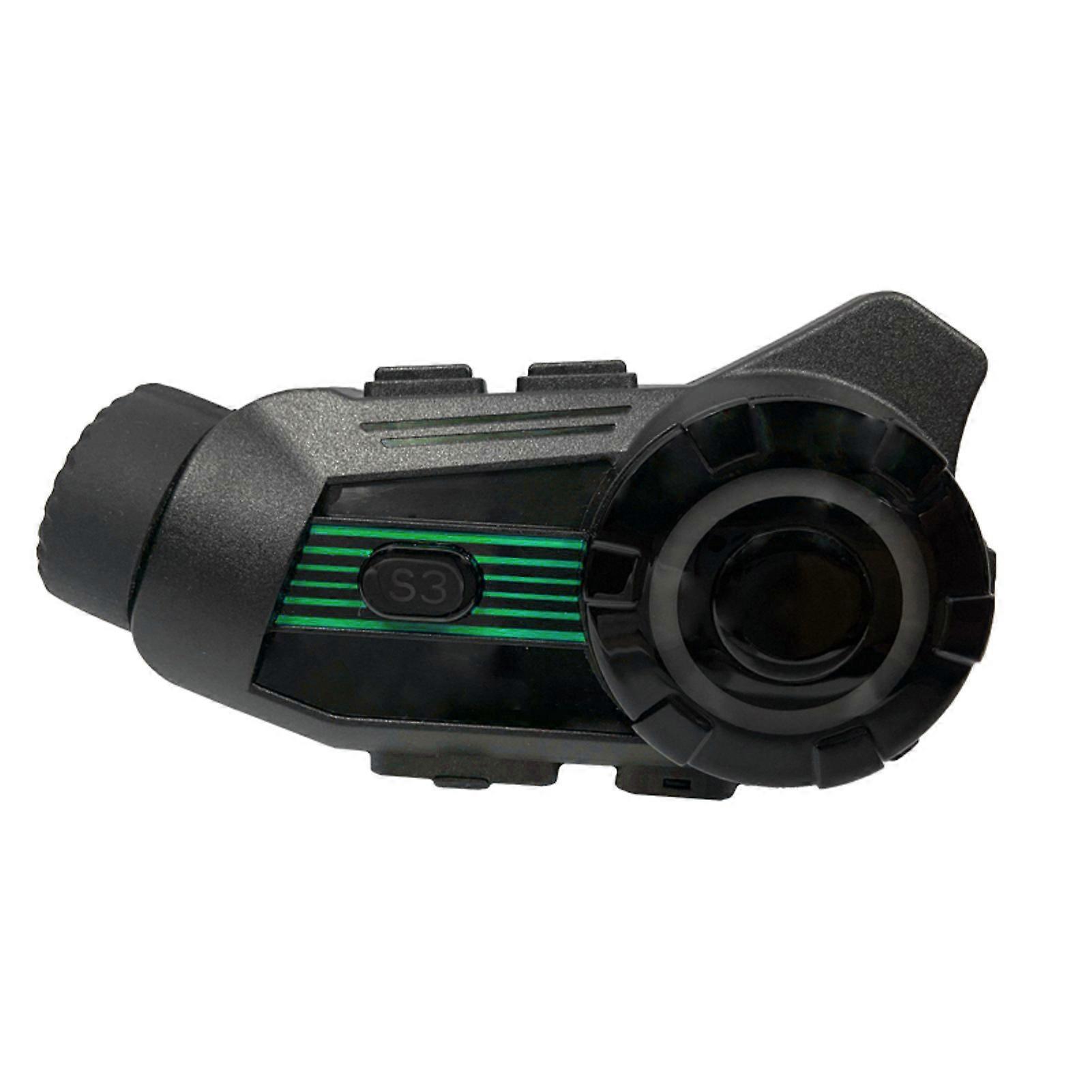 Motorcycle Helmet BT Headset with 2K Camera, Noise Cancellation, and Intercom System