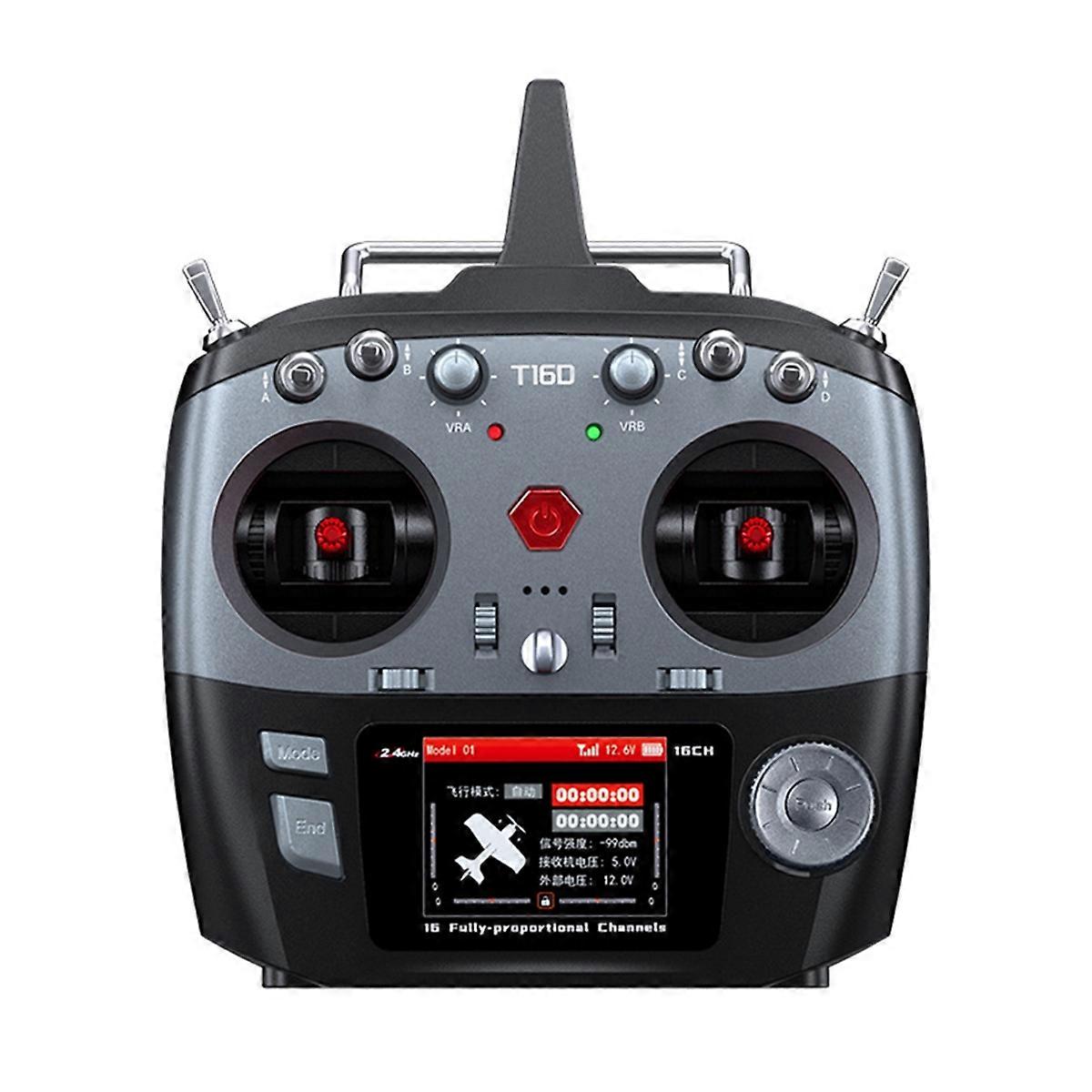 RadioLink T16D 16 Channels RC Transmitter 2.4GHz with R16F Receiver Double Return Remote Controller for RC Car Boat Drone