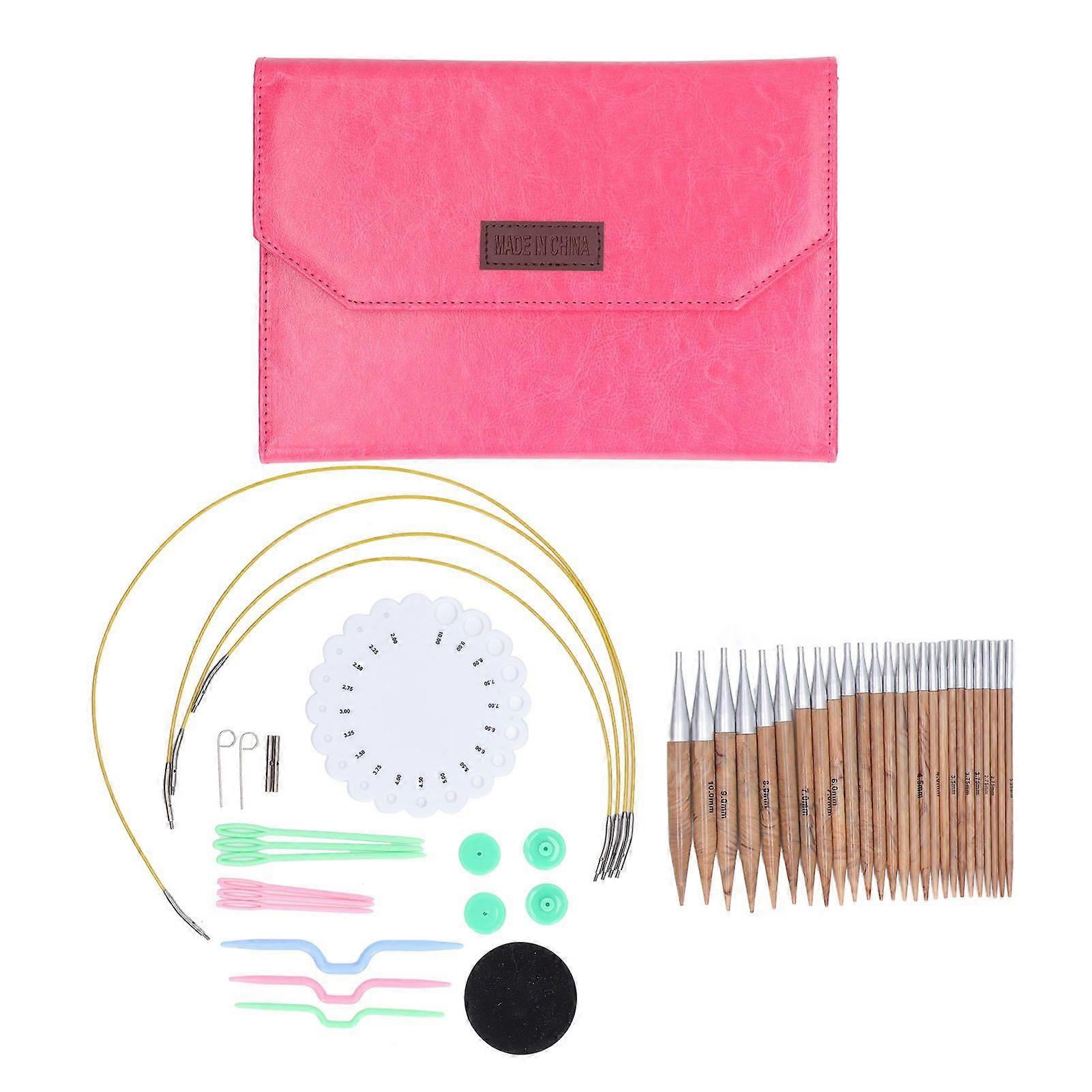 2025 Latest Model  Interchangeable Circular Knitting Needle Set Aluminum