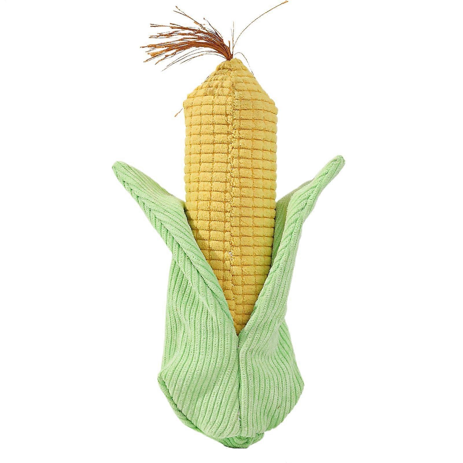 Squeaky dog toys, Interactive chew toy corn for pets, Plush squeaky toy biteresistant chew toy for strong chewers to support oral hygiene.