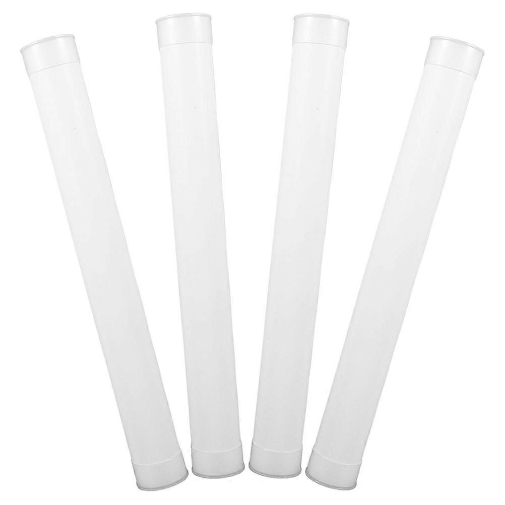 4pcs Heavy Duty Plastic Mailing Tubes with Caps – Durable, Lightweight Storage & Transport for Art Prints, Documents, and Blueprints