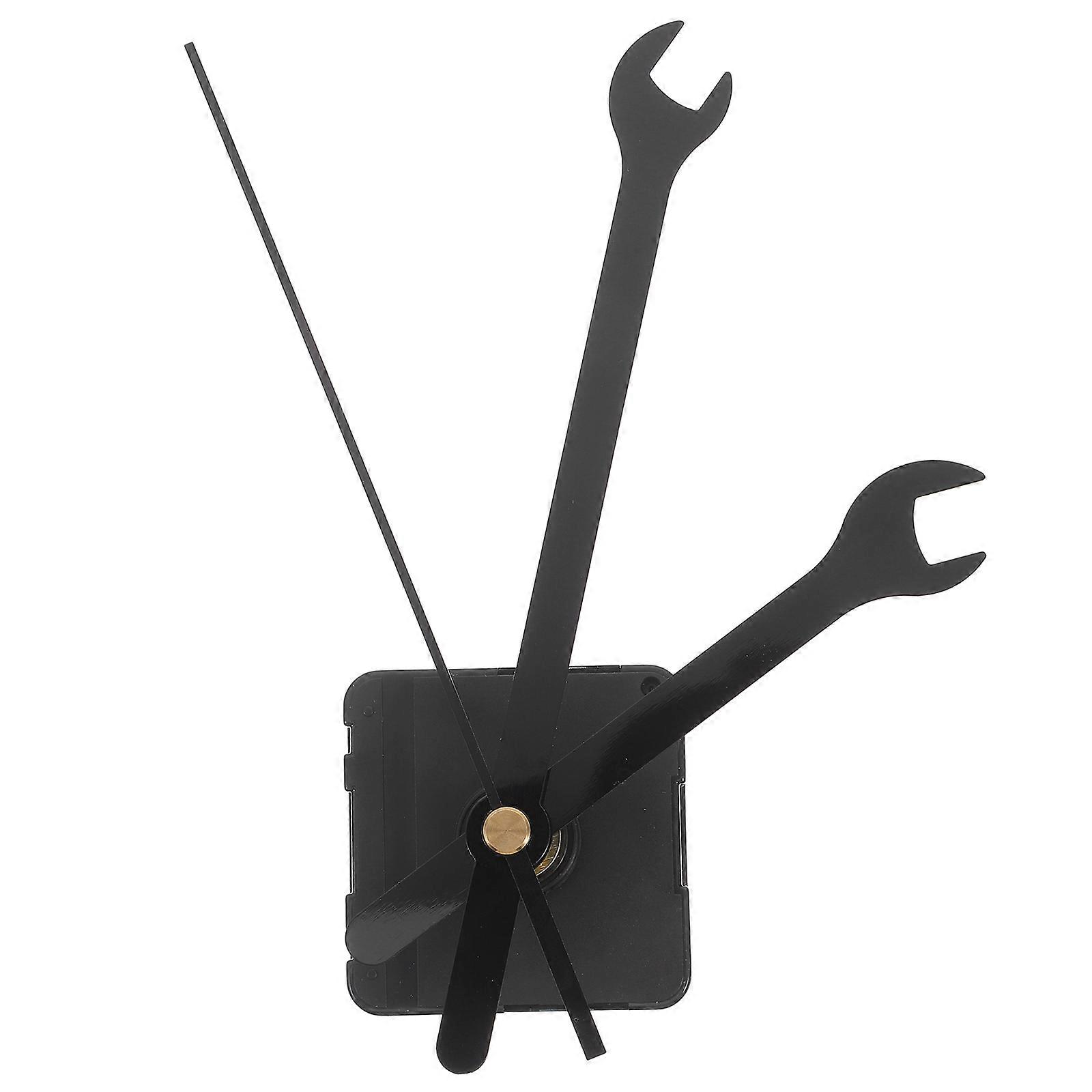 Clock Repair Accessory Accurate Timekeeping Round Wall Clock Kit Plastic Material for Diy Enthusiasts 1Set