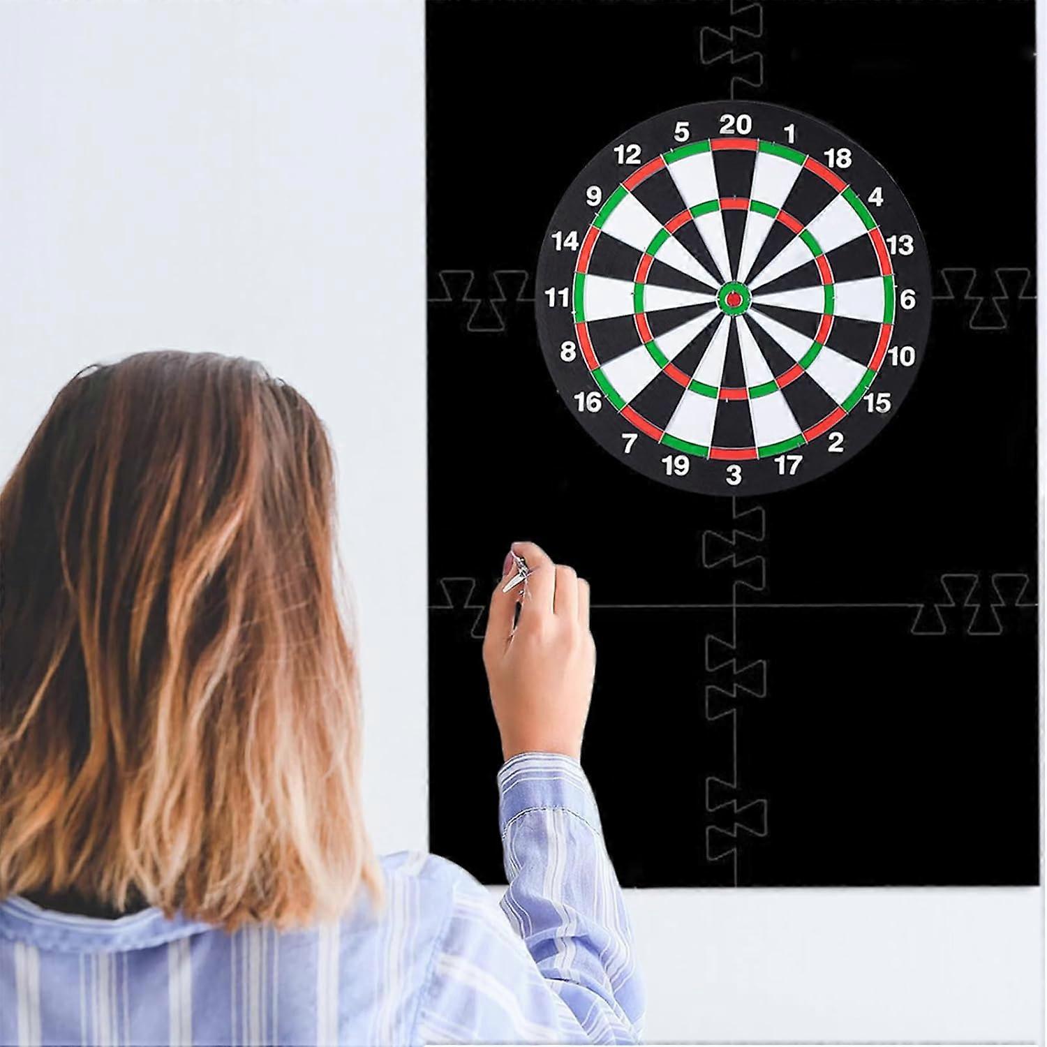 Anneau De Protection Pour Cible Fléchettes - Protecteur Mural Surround Dartboard Noir