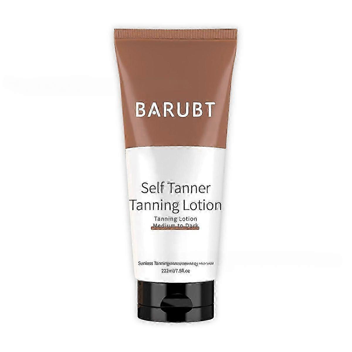كريم التسمير الذاتي - مكونات طبيعية وعضوية، لوشن تسمير ذاتي مرطب لإشراقة طبيعية، متوسط إلى غامق، سمرة مزيف خالية من الخطوط 222 مل