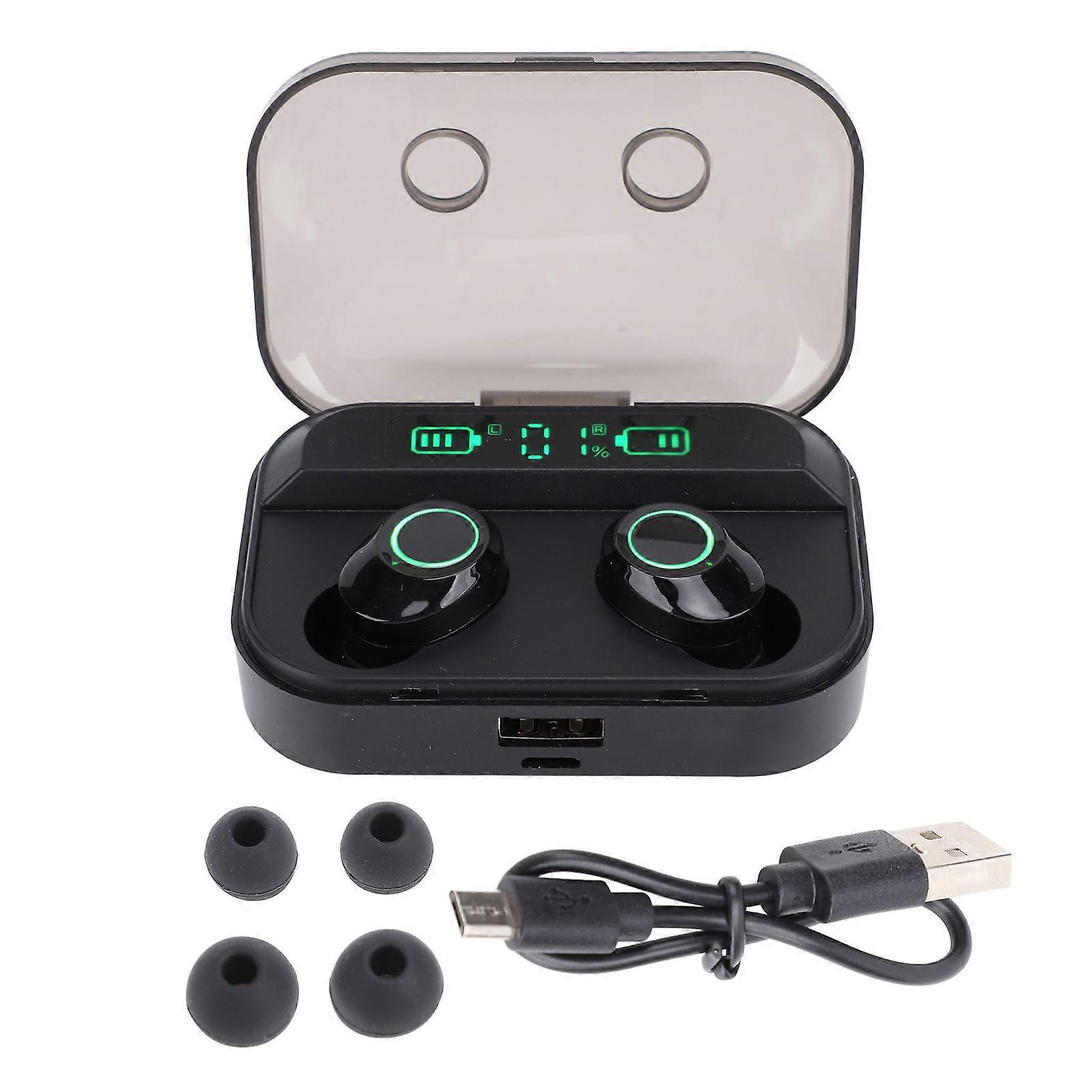 Wireless Translation Earbuds: 144 Languages, Music & Call Function, Touch Control, Black