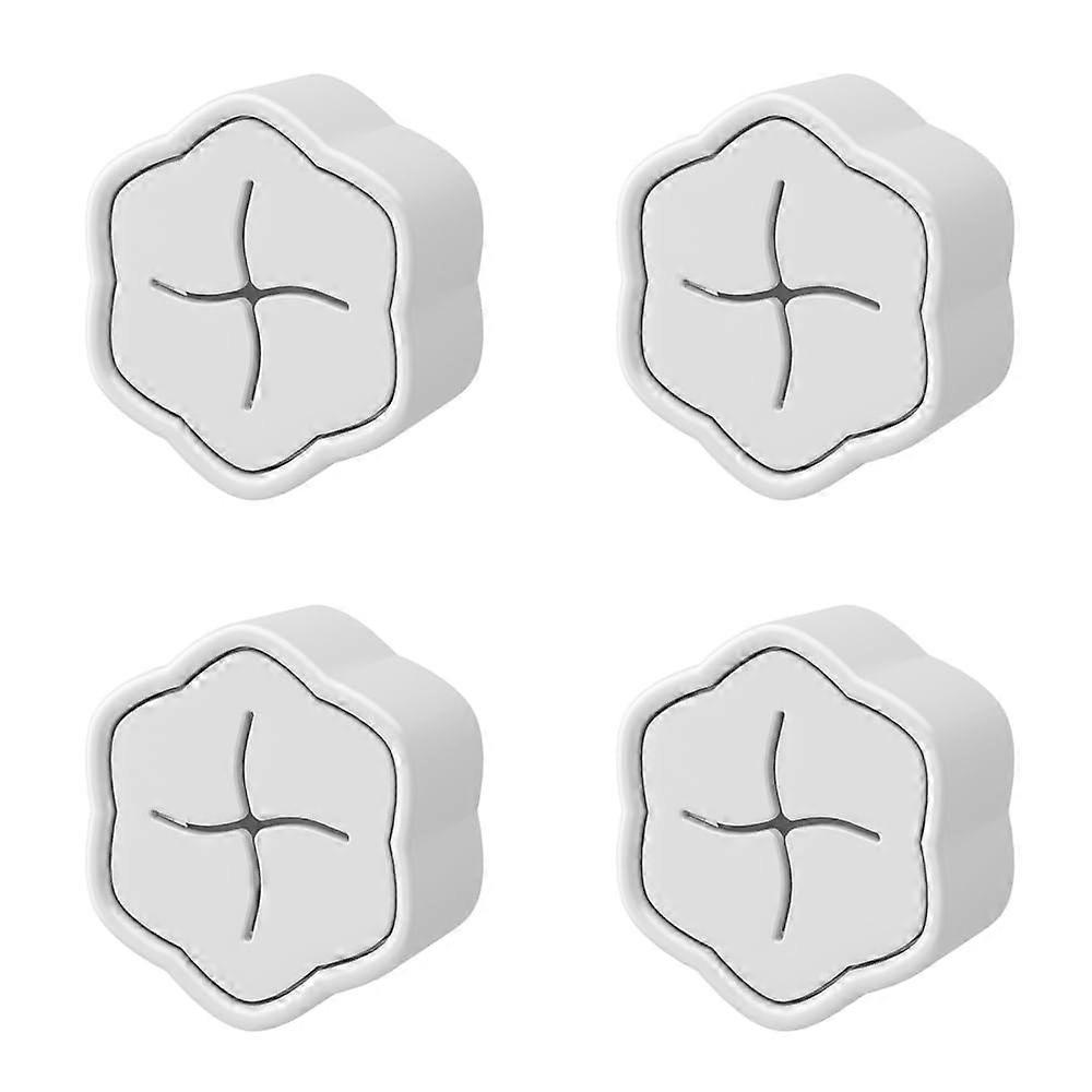 Towel Hooks - Pack of 4 Self-Adhesive Tea Towel Holders for Kitchen and Bathroom, No Drilling Required, Durable Design