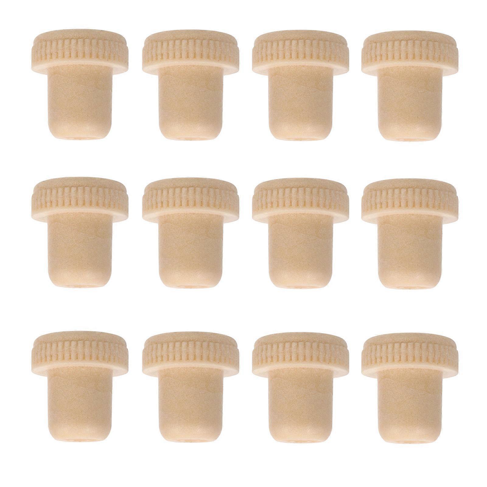 12pcs Wooden Stoppers for , Beer, Water, and Oil Biodegradable Beverage Seal Plugs, Easy to Use