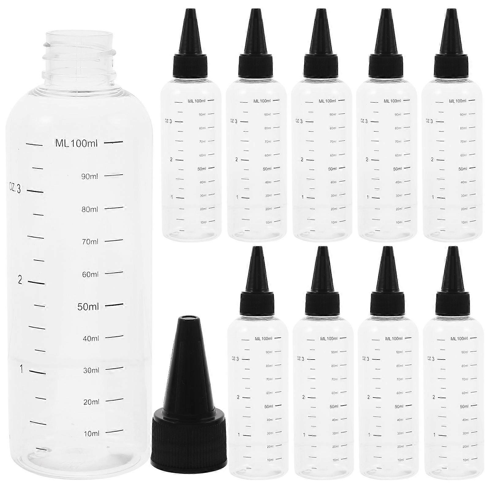 10pcs Refillable Squeeze Bottles, Portable Plastic Dropper Bottles for Essential Oils, Aromatherapy, DIY Projects, Travel, Durable Lightweight Design