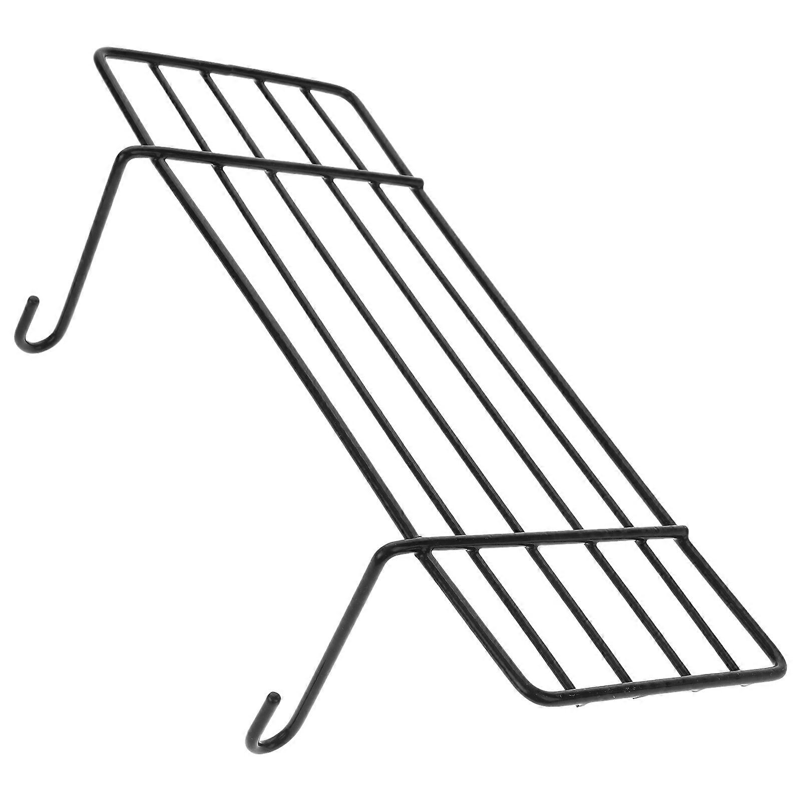Black Iron Wall Shelf for Parrots – Durable Hanging Perch for Climbing and Resting, Easy Installation, Strong Load Bearing Design
