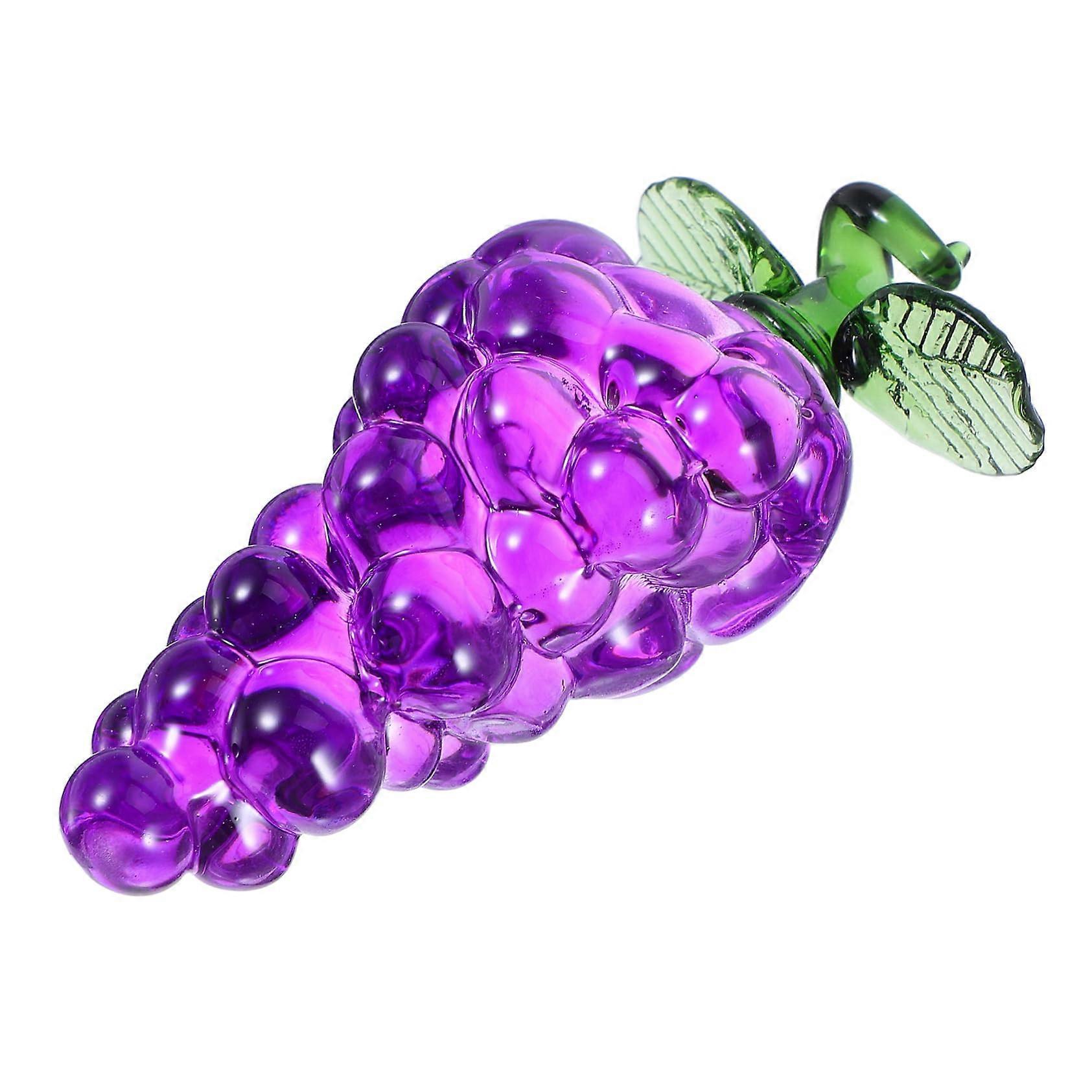 Simulated Crystal Grape Cluster Fruit Decor Artificial Fruit Artificial Grapes