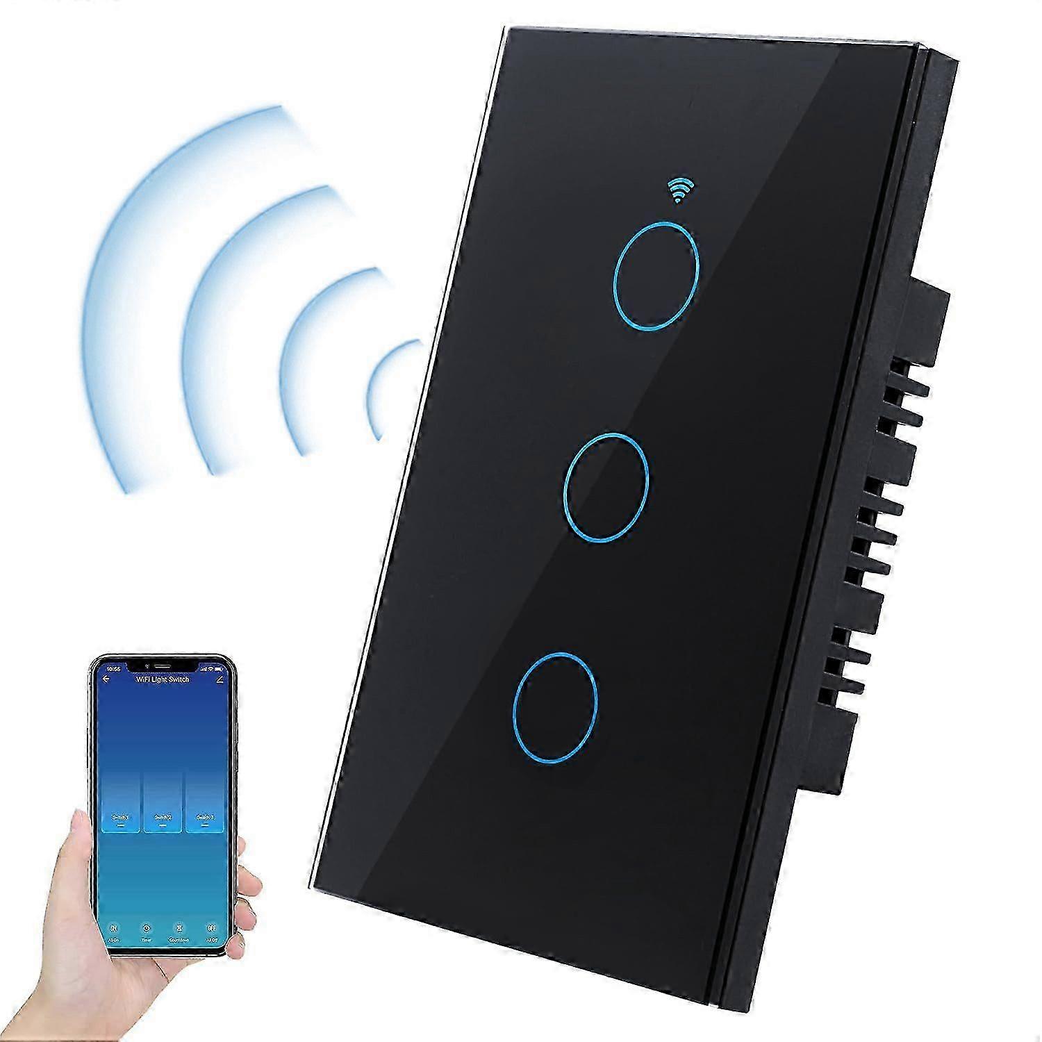Light switch, light switches, smarter touch light switch, touch wall switch, black