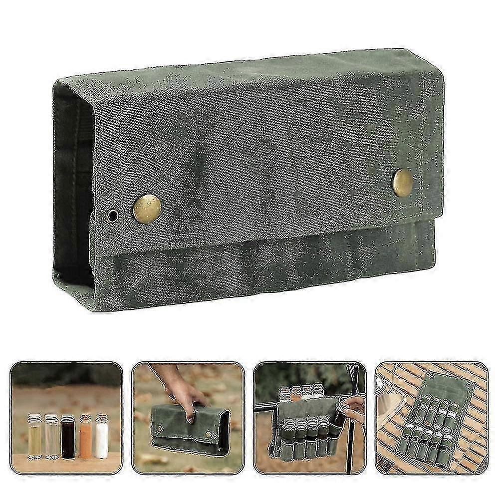 Spice Bottle Organizer Outdoor Camping Condiment Container Seasoning Storage Bag