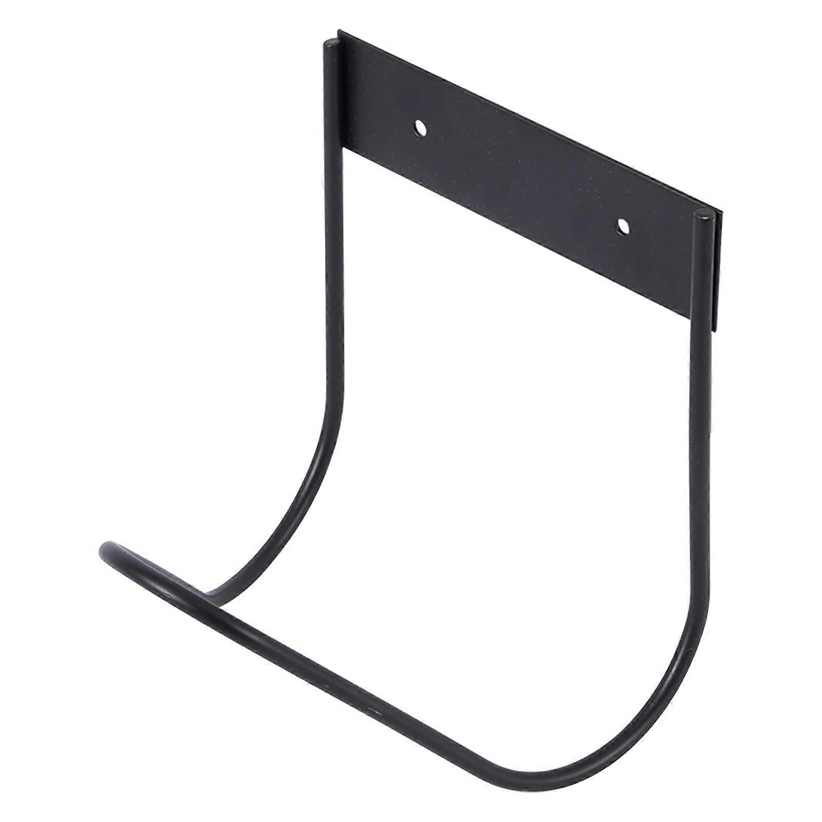 Schlauchhalter für Außenbereich, Robuster Wasserschlauchhalter für Garten, Freistehender Kleiderbügel mit Breiten Haken, Schwarz