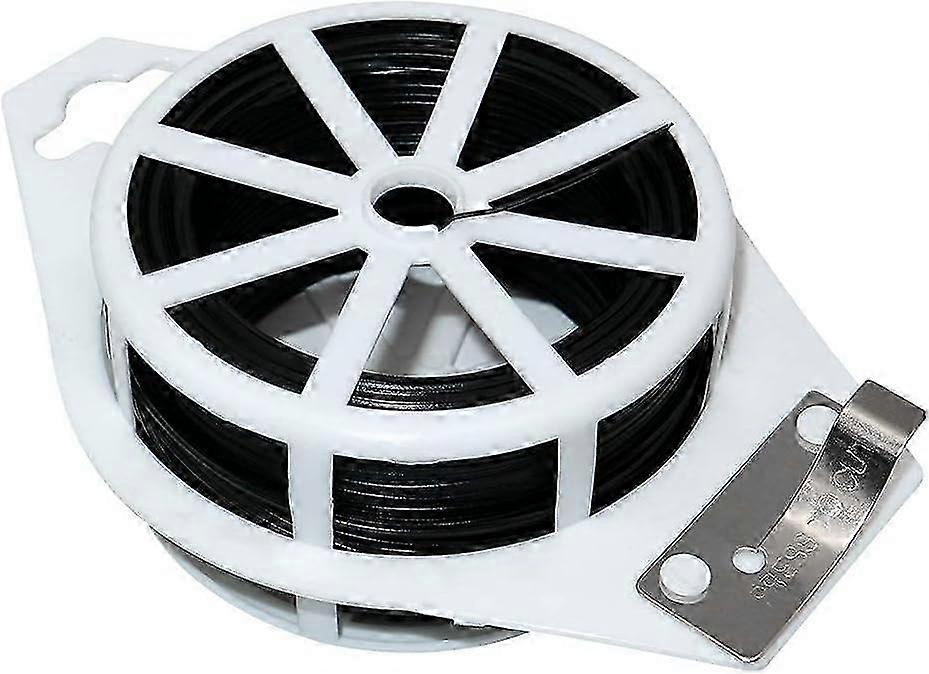 100M puutarhalanka pehmeä musta puutarhasolmio, puutarhalanka kierretty kasvisolmio, muovipäällysteinen lanka veitsillä