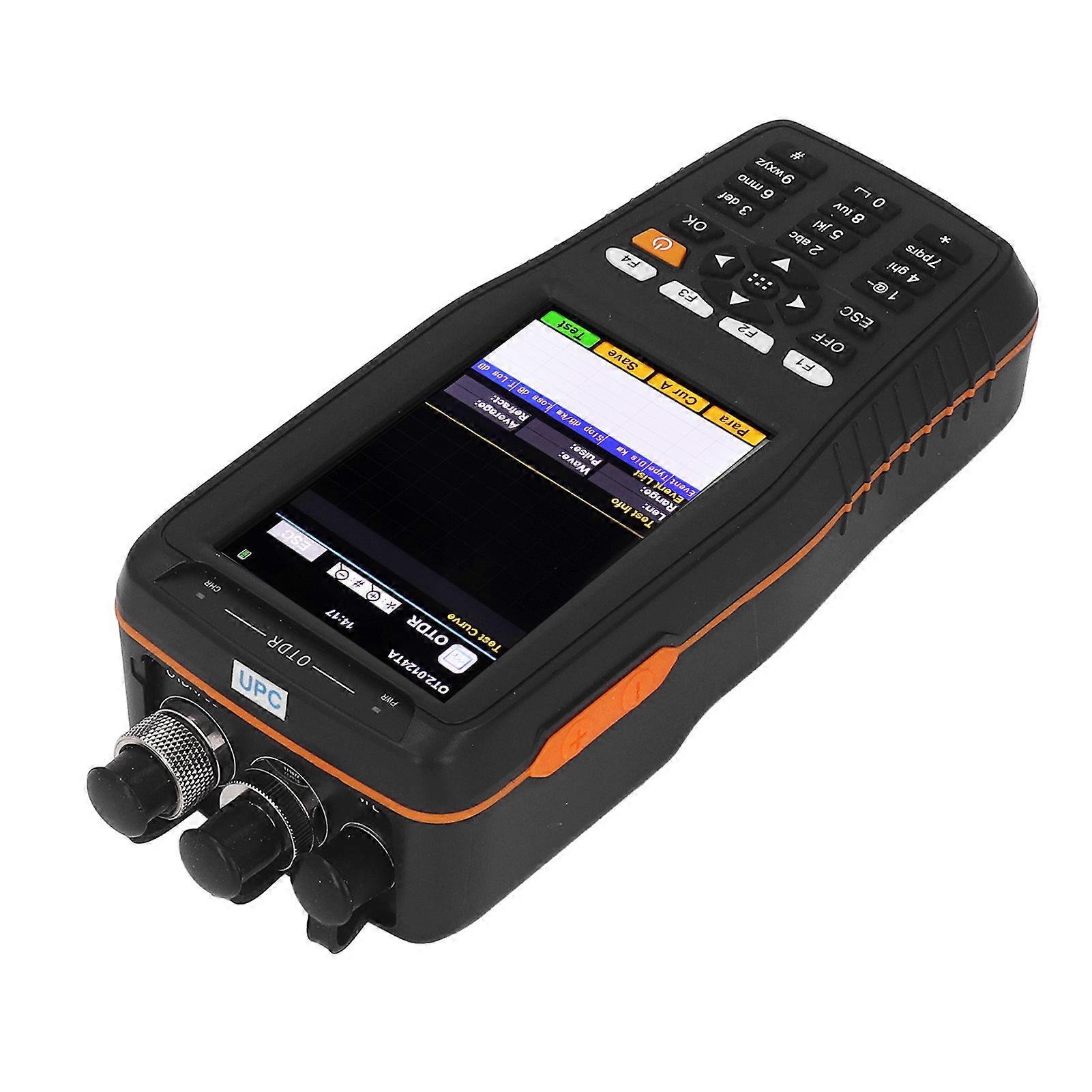 Optical Time Domain Reflectometer OTDR 4 in 1 Optic Fiber Tester 3.97in 0‑60KM Range US Plug 100‑240V 