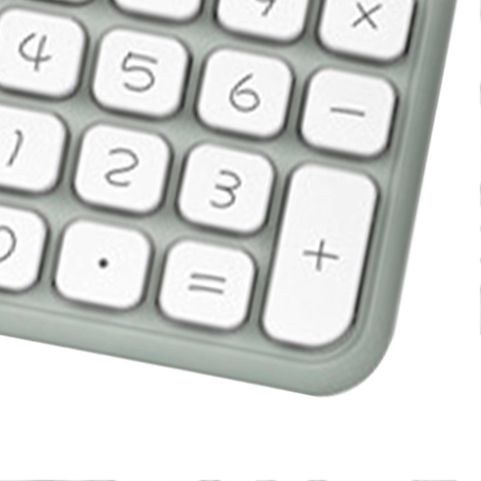 Calculator 12 Digit Handheld Pocket Calculator Note Pad Calculator for Students Office Green