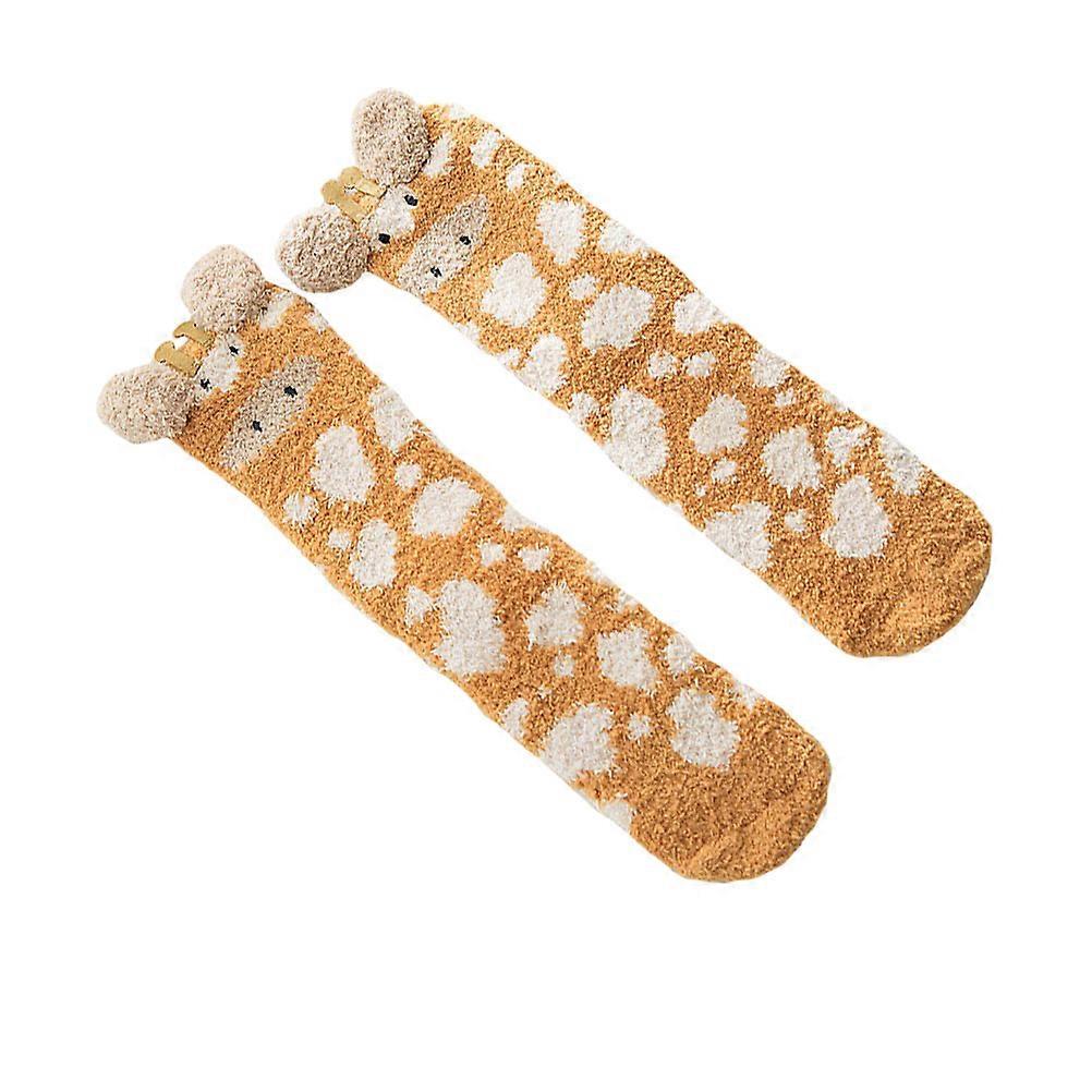 Coral Fleece Socks Comfortable Stretch For One Size Multi 36*6CM 1 Pair