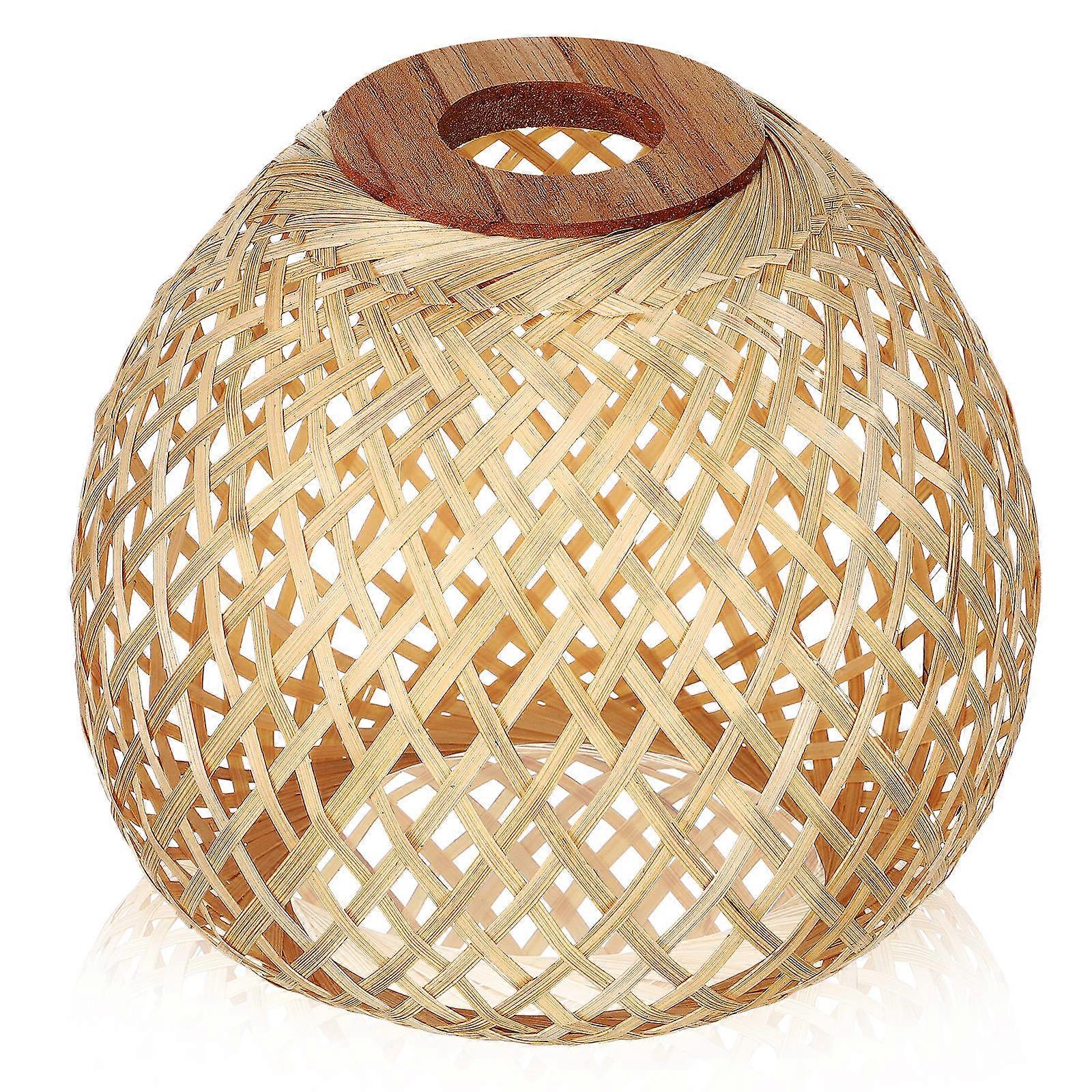 Woven Lampshade Rattan Design For Table Lamp 19.50X19.50X16.50CM Natural Style 1Pack