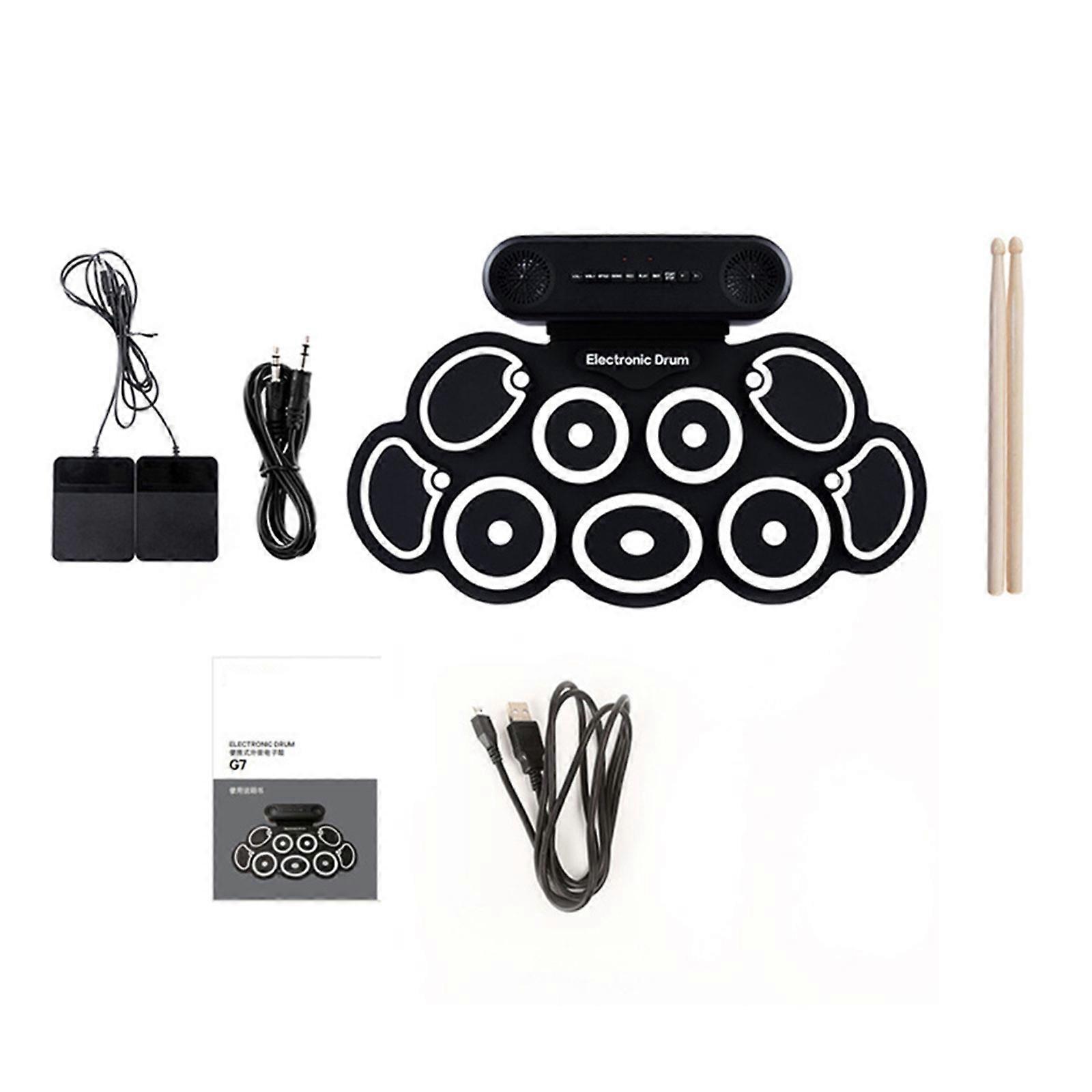 Silicone Electronic Drumming Systems Silicone Electronic Drum Set Silicone Texture or Music Creation and Live Shows Multicolor