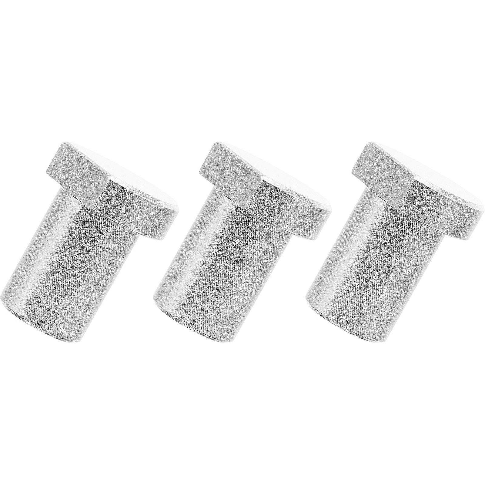 Workbench Positioning Planing Plug Peg Woodworking Tools Silver 19mm Positioning 3Pcs