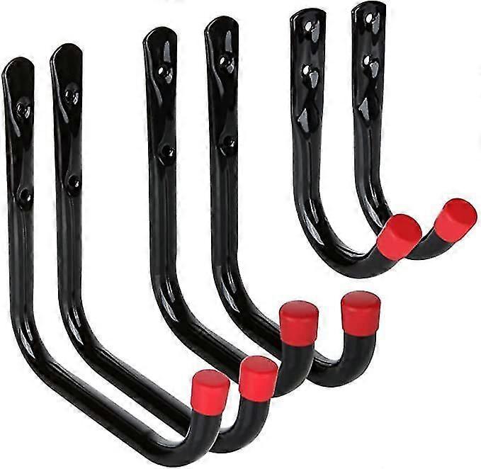 Wall Hooks, Universal Hooks, Bicycle Garage Heavy Duty Storage Hooks, Mounting Hook Set, Fastening Hooks, Wall Bracket for Ladders, Bicycles, Tires, e