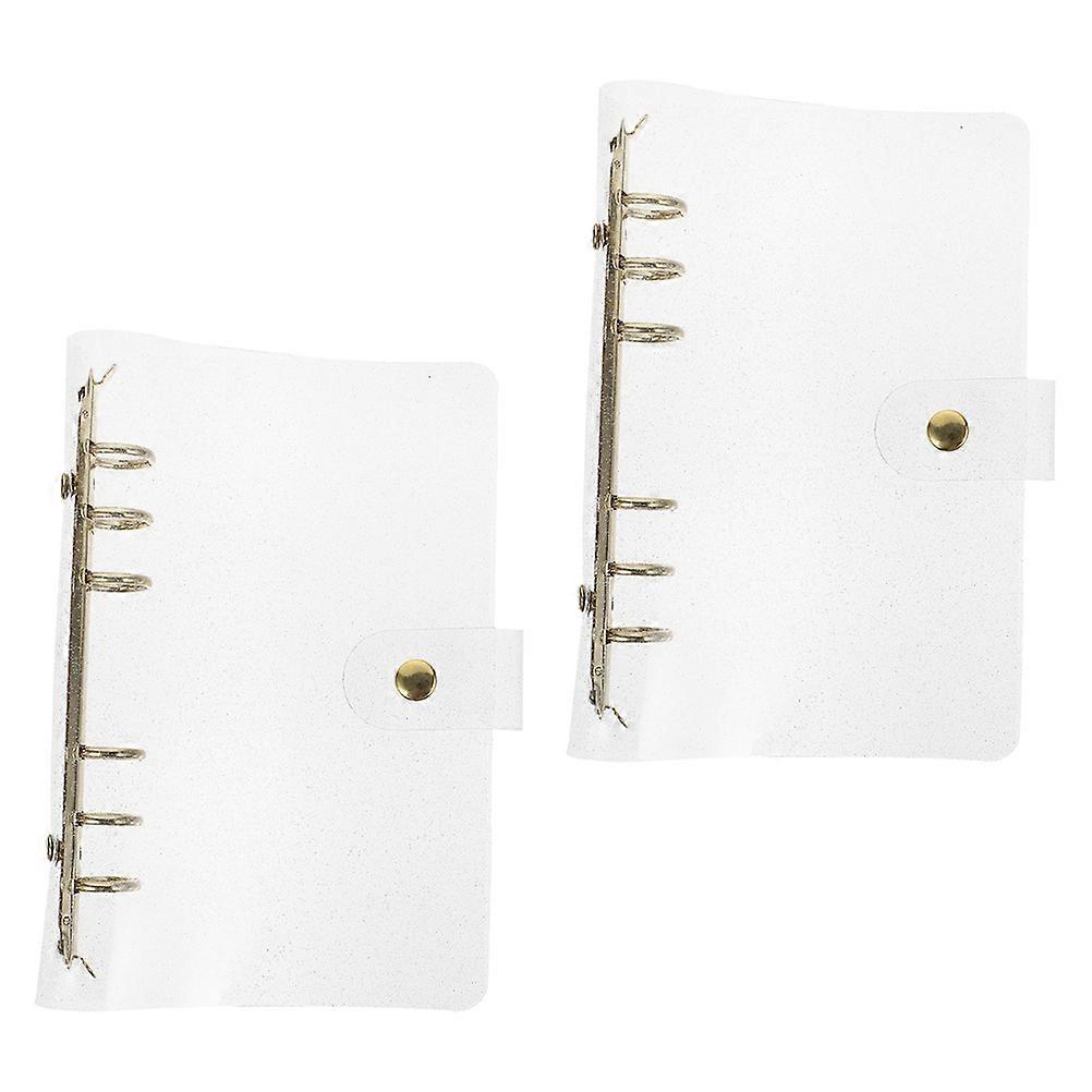 2pcs Notebook Binder Clear Reusable Shell for Household and Office