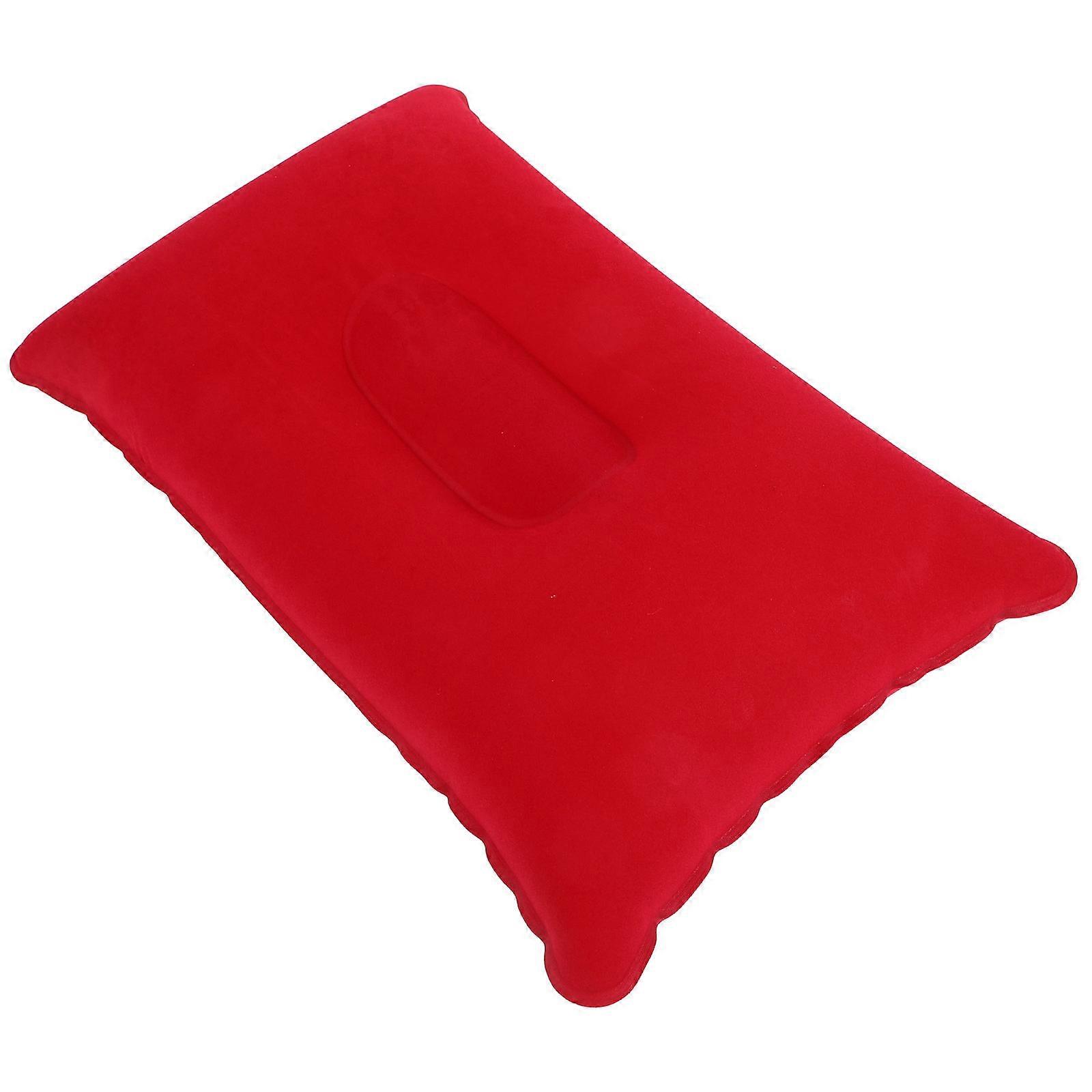 Portable Camp Pillow Soft Flocking Material Neck Comfortable For Travelers Office Workers 1Pack