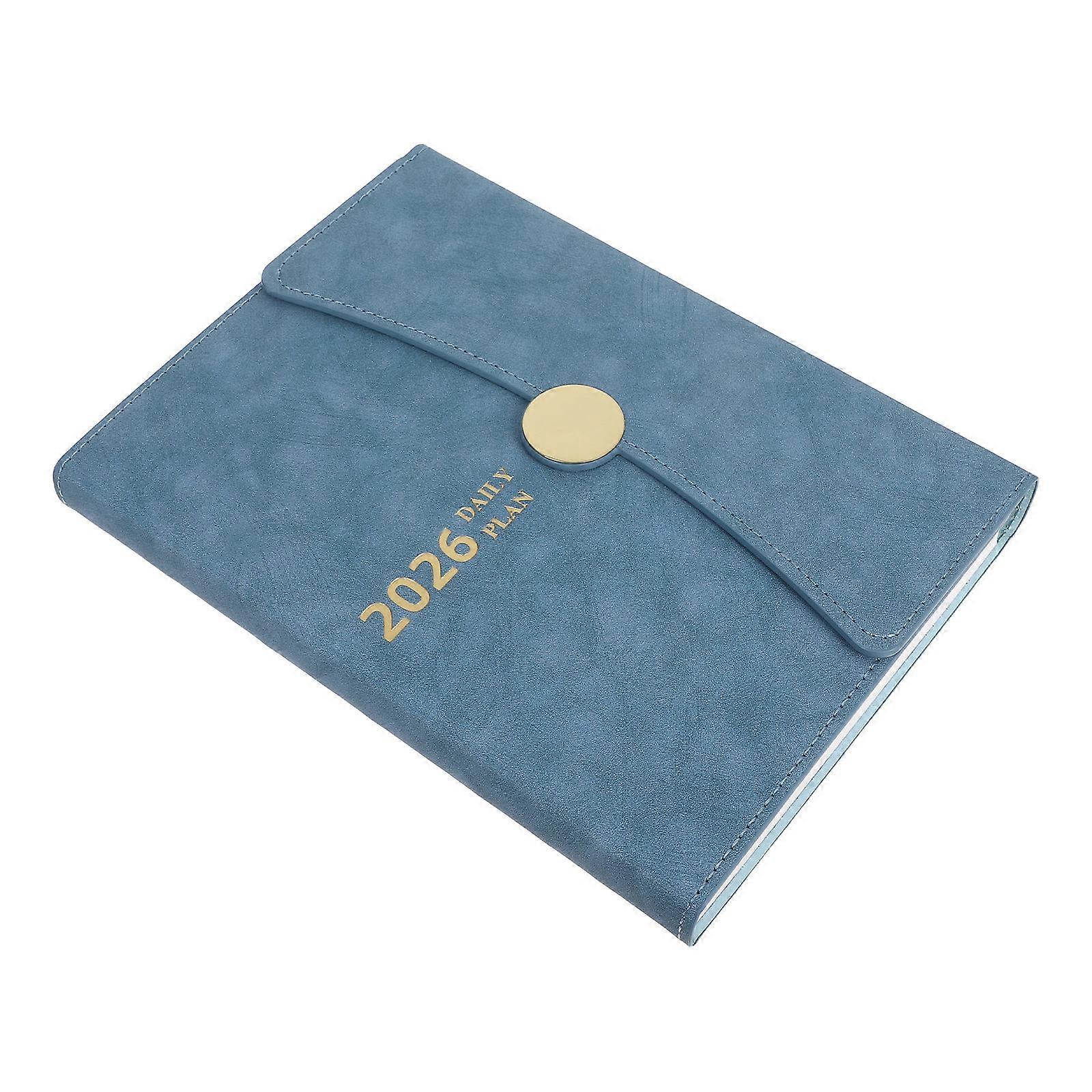 Compact PU Daily Planner with Monthly Index Tabs – Portable Notebook Organizer for School, Office & Scheduling Needs