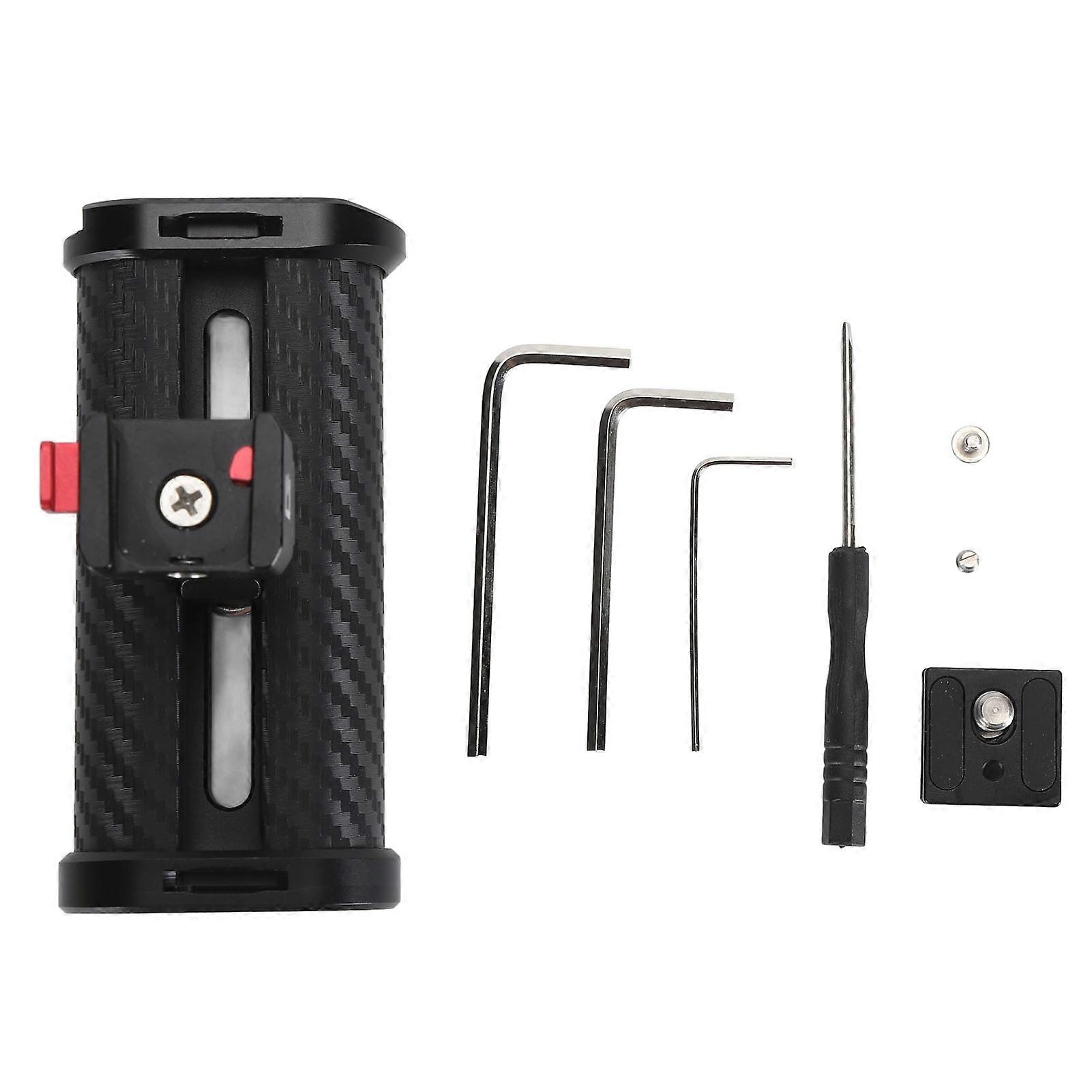 1/4in Thread Aluminum Alloy Camera Cages Side Handle Quick Release Universal Camera Cage Handle Grip