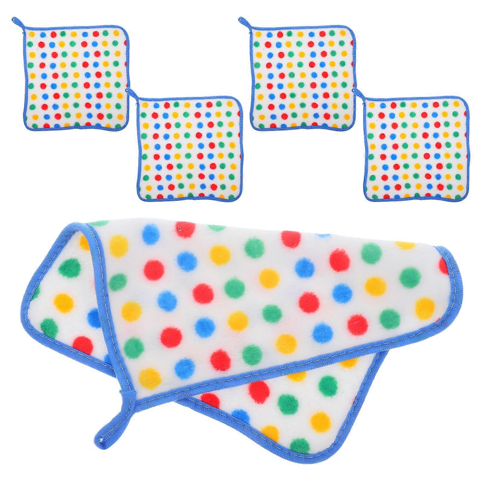 Kitchen Accessories Absorbent Tea Towels Multi 25.00X25.00X0.50cm Drying Hands For Home Use 5Set