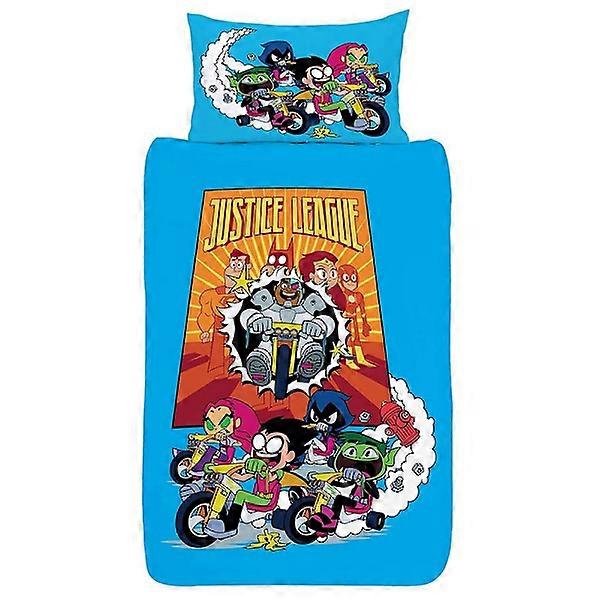 Teen Titans Go karaktär påslakan med enkelsäng