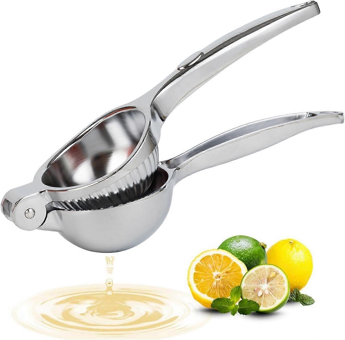 Lemon Squeezer, Heavy Duty Zinc Manual Lemon Juicer, Threaded Groove